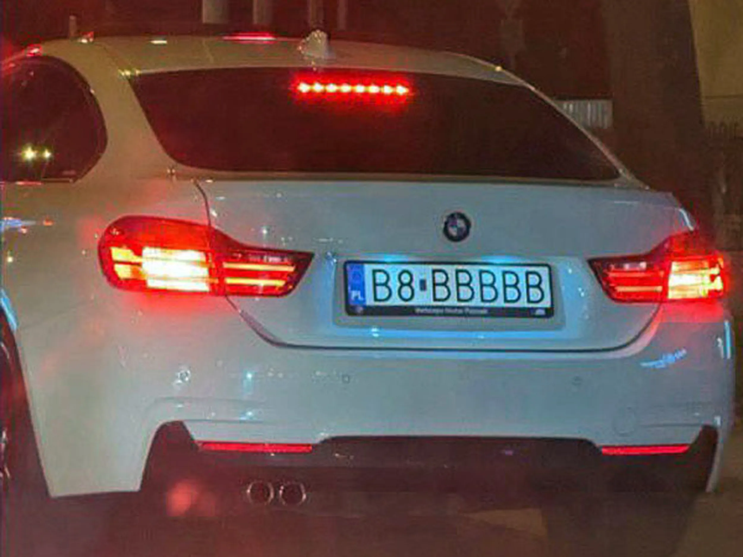 Fajny numer, blacha B8 BBBBB