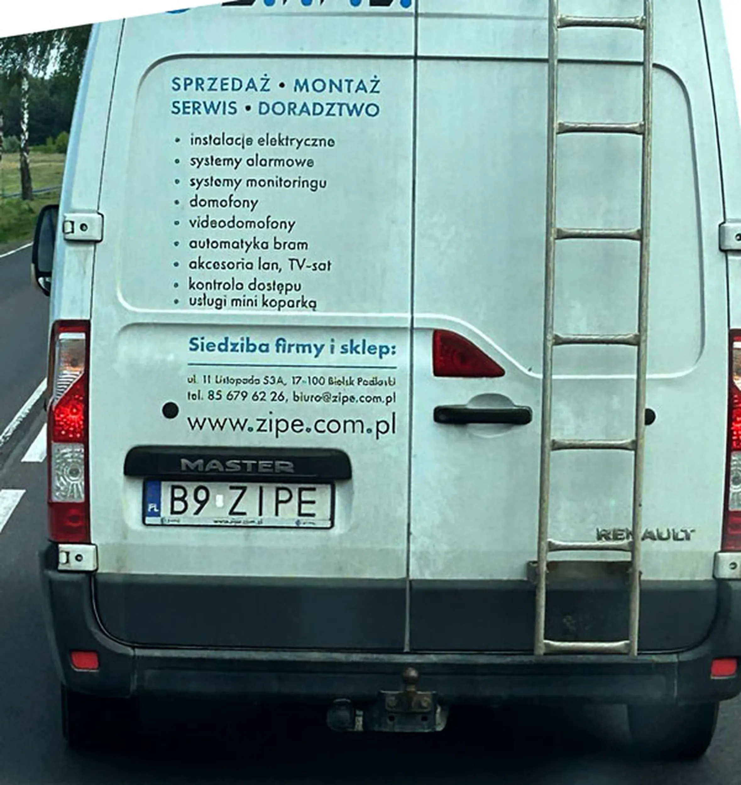 Fajny numer, blacha B9 ZIPE