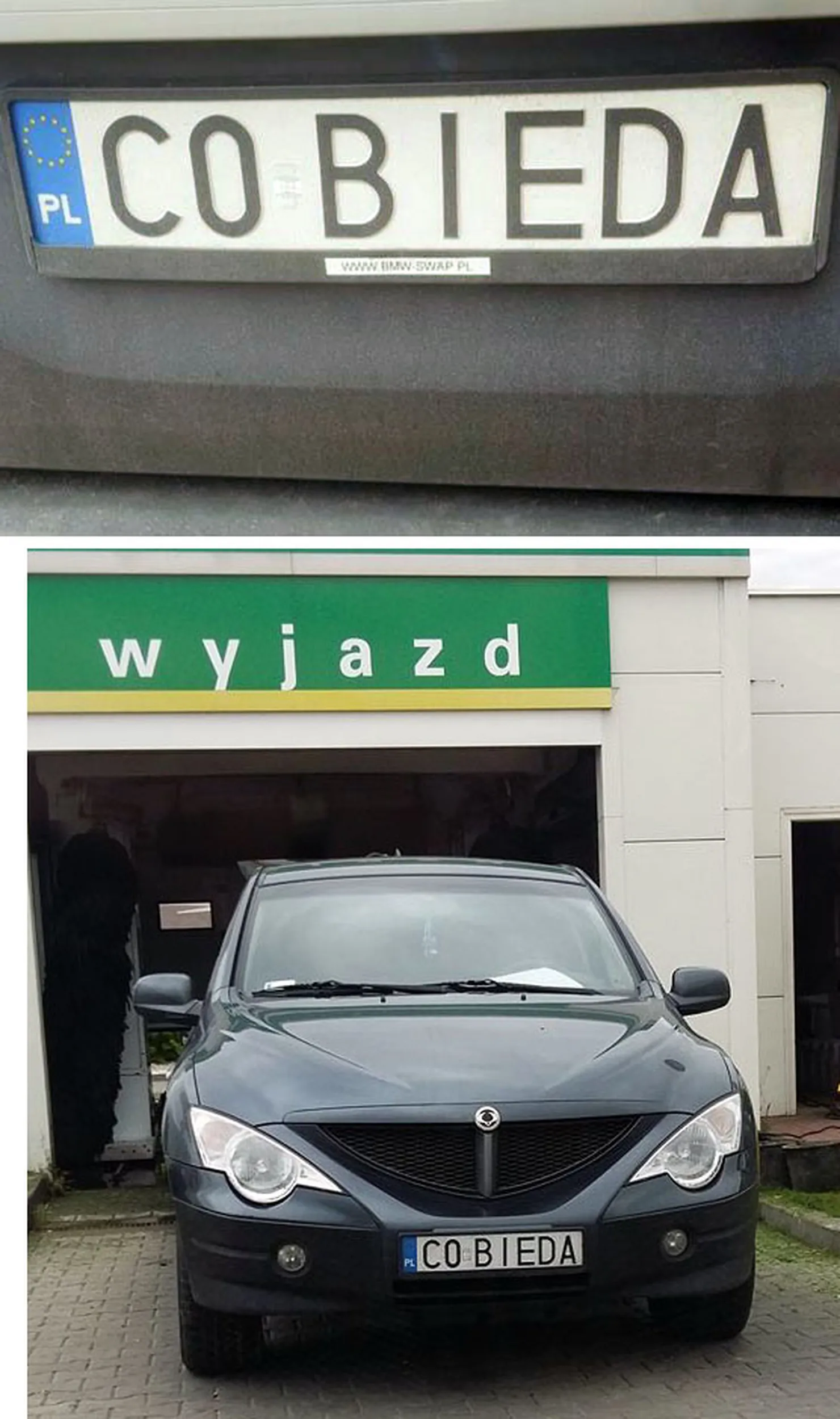 Fajny numer, blacha C0 BIEDA