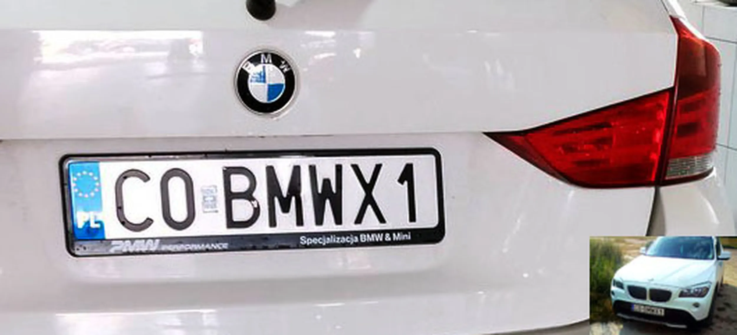 Fajny numer, blacha C0 BMWX1