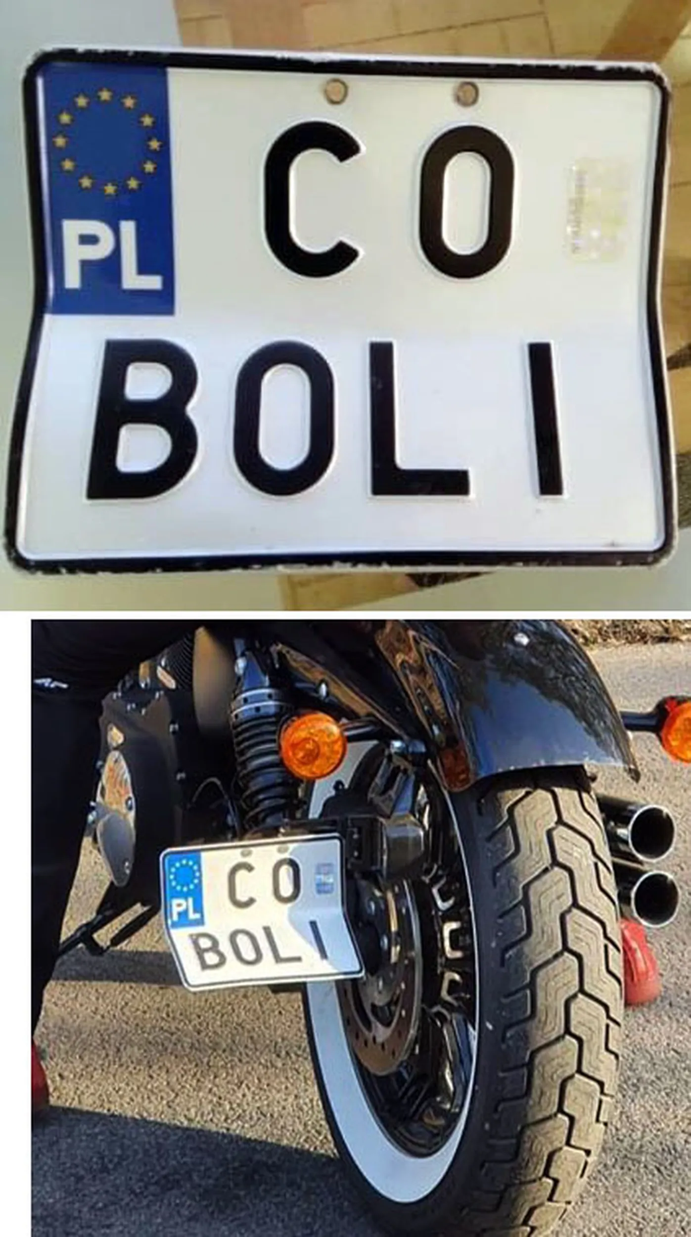 Fajny numer, blacha C0 BOLI