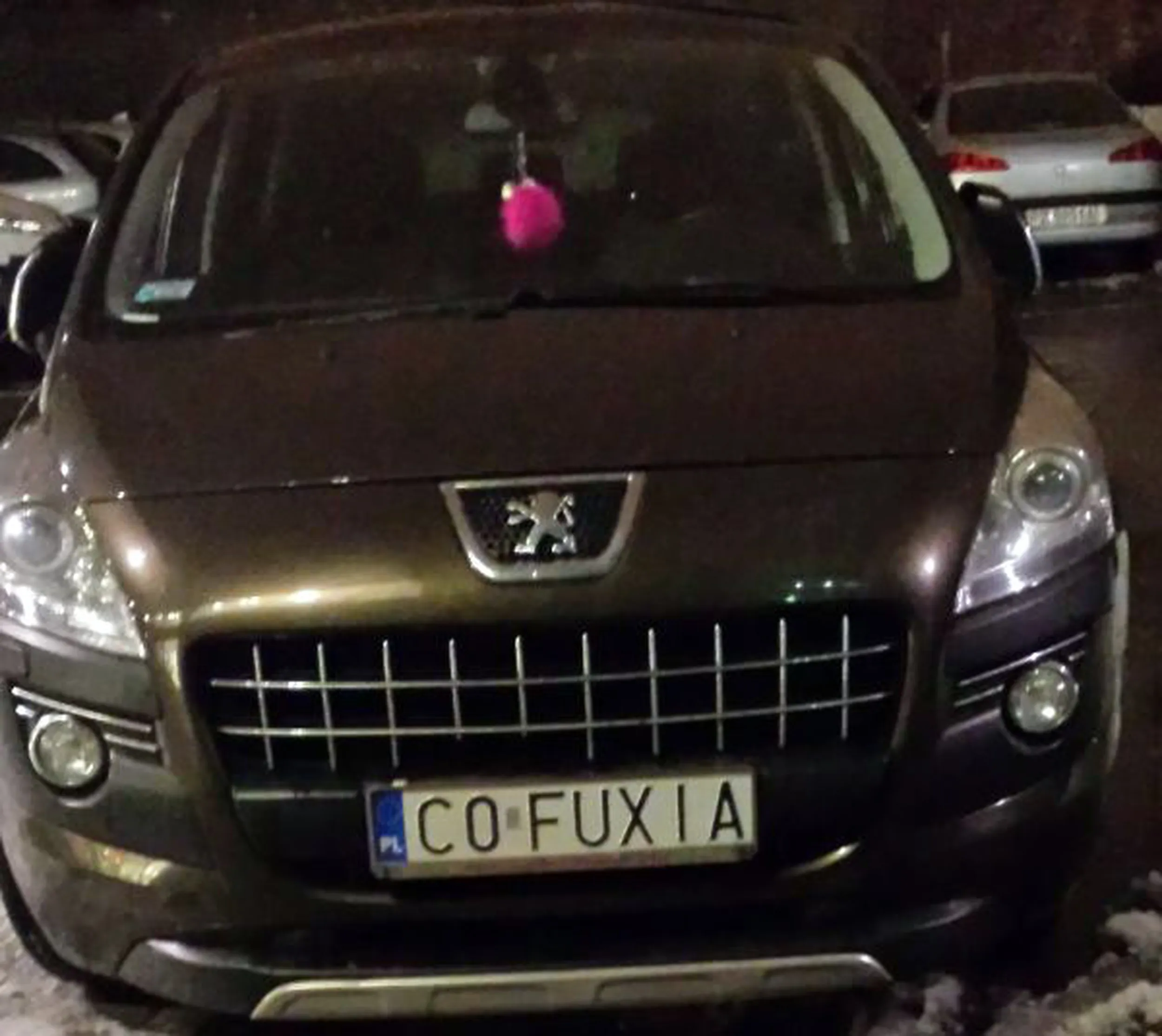 Fajny numer, blacha C0 FUXIA