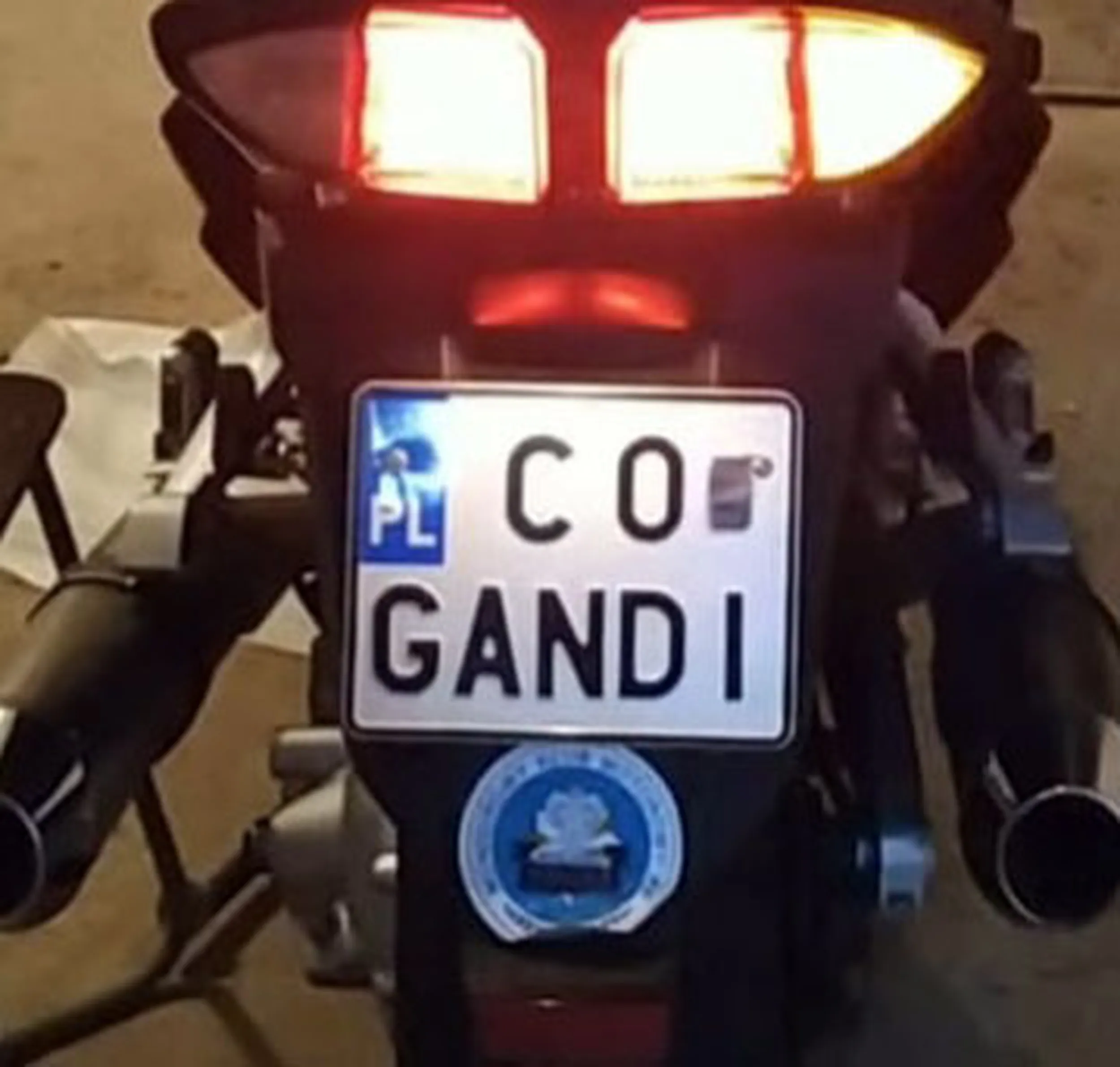 Fajny numer, blacha C0 GANDI