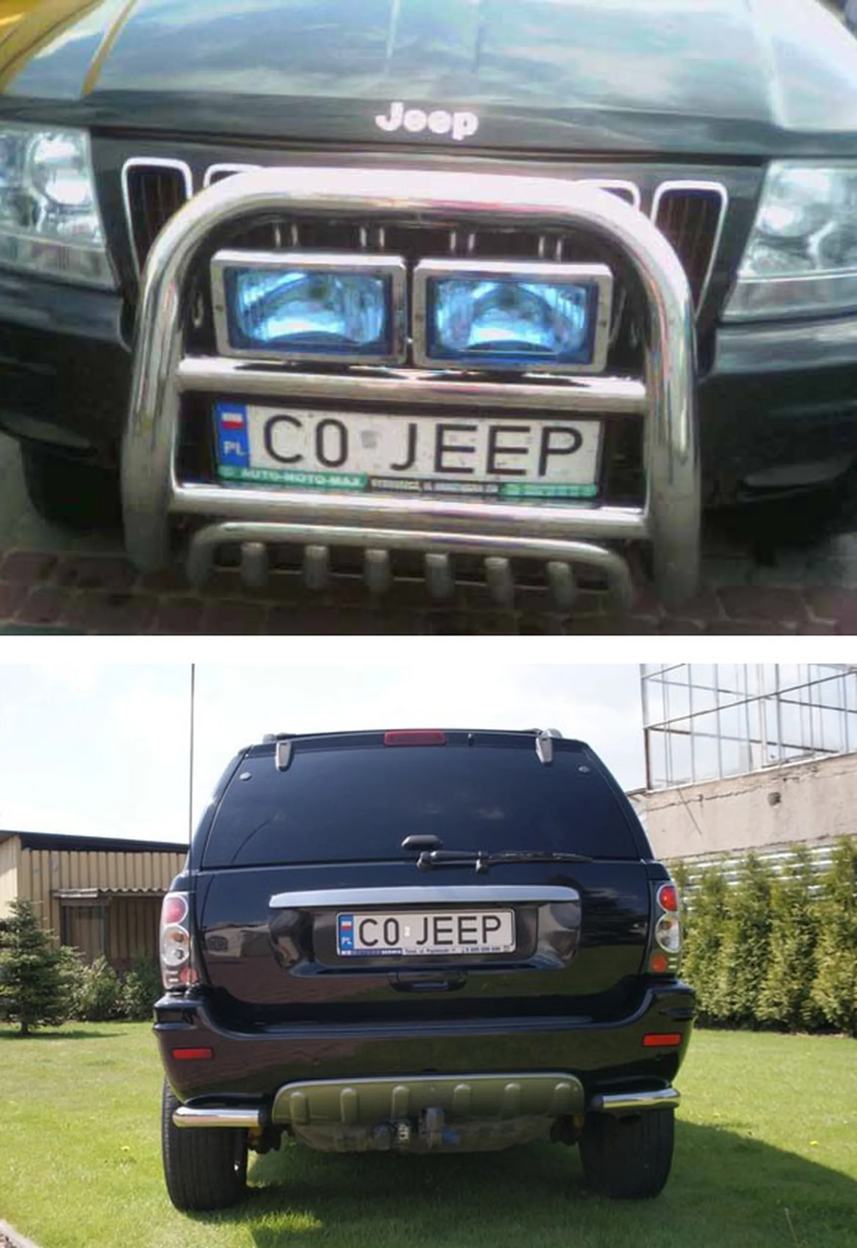 Fajny numer, blacha C0 JEEP