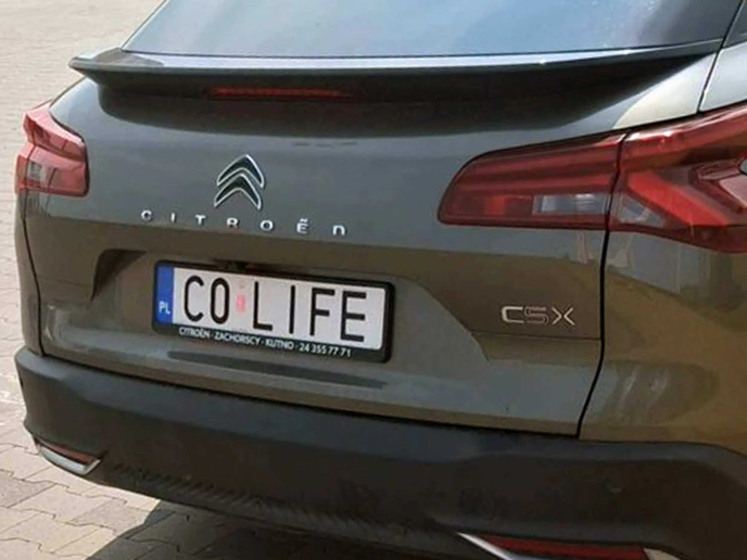 Fajny numer, blacha C0 LIFE