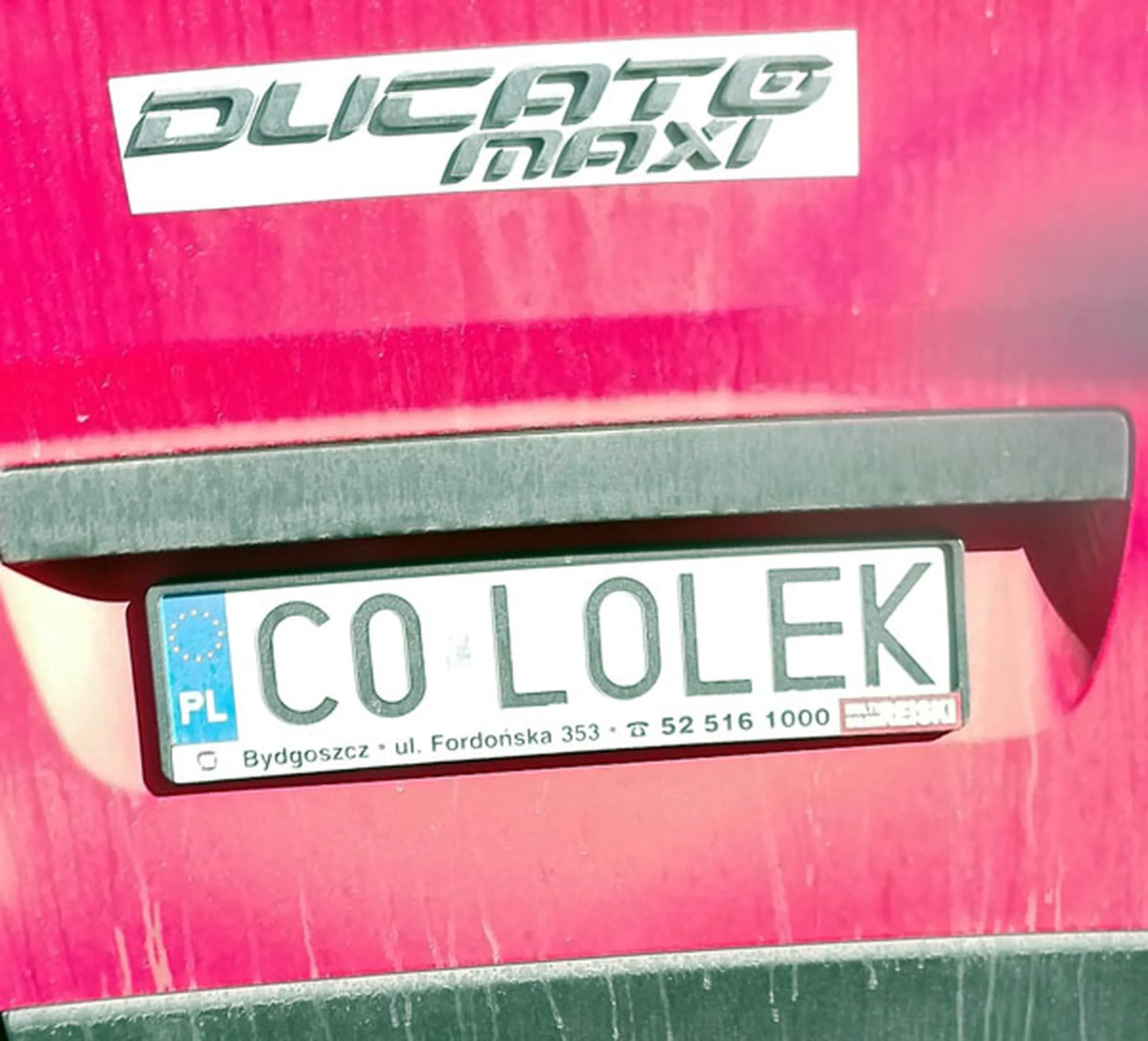 Fajny numer, blacha C0 LOLEK