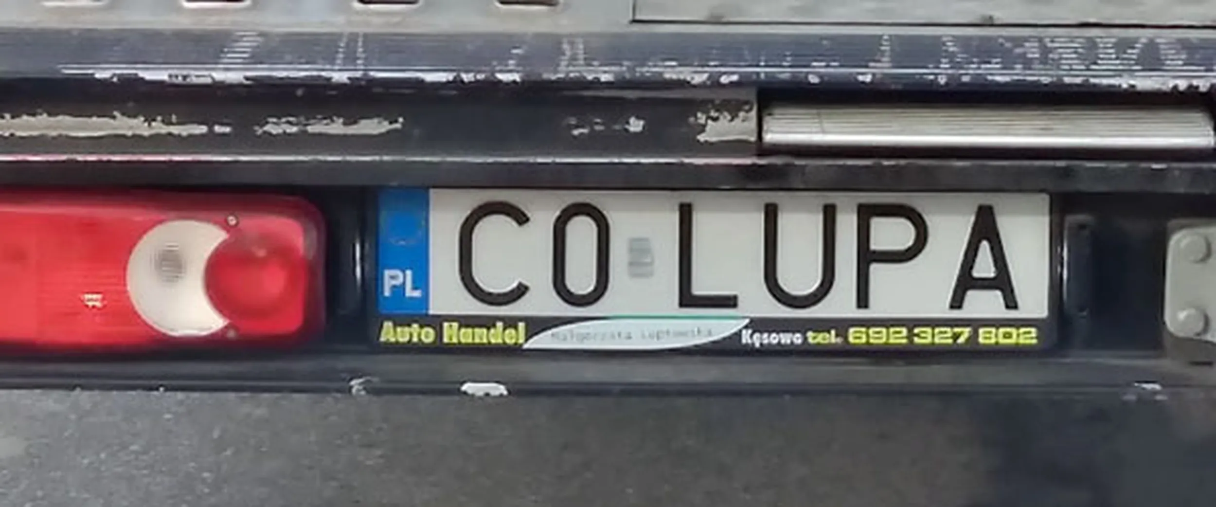 Fajny numer, blacha C0 LUPA