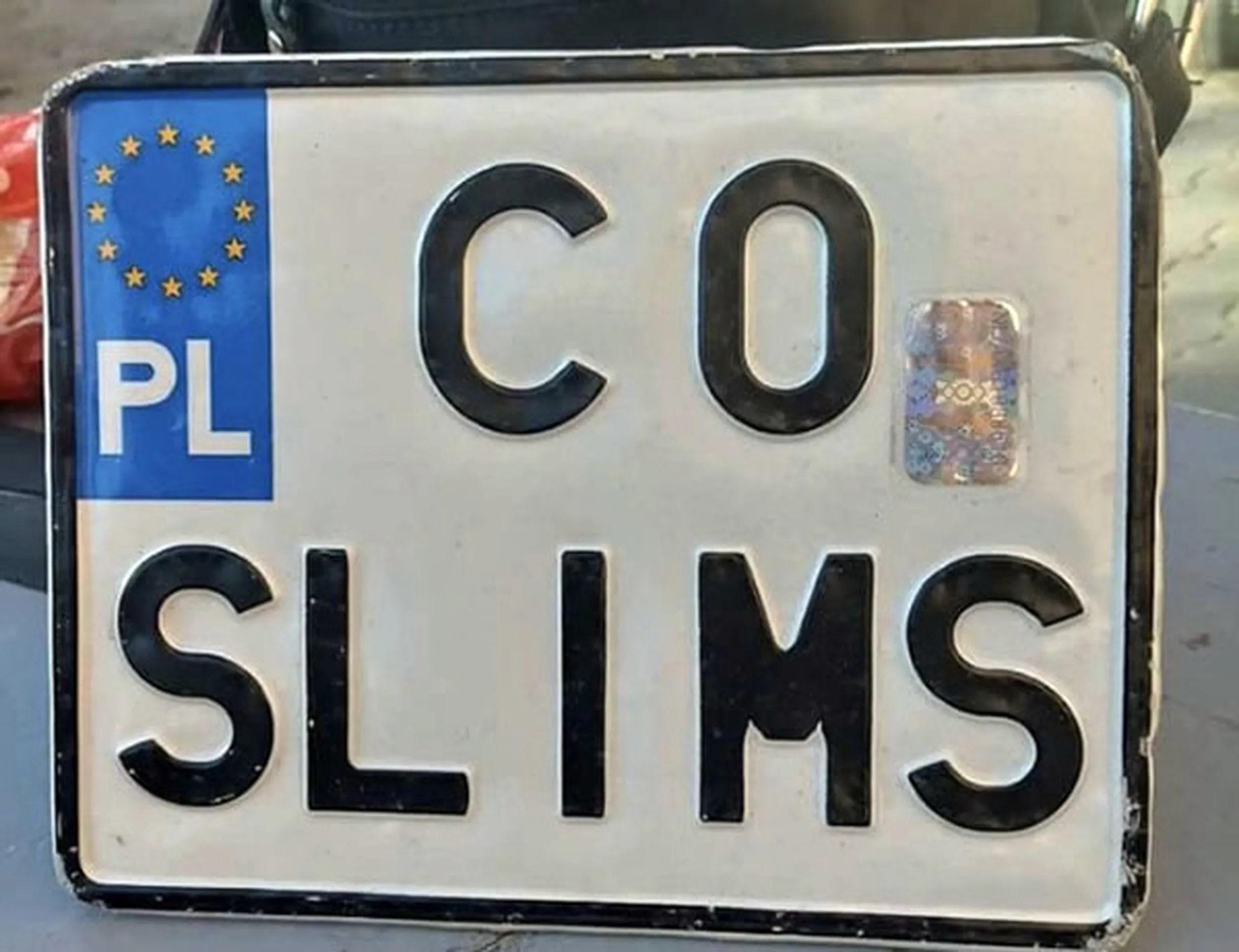 Fajny numer, blacha C0 SLIMS