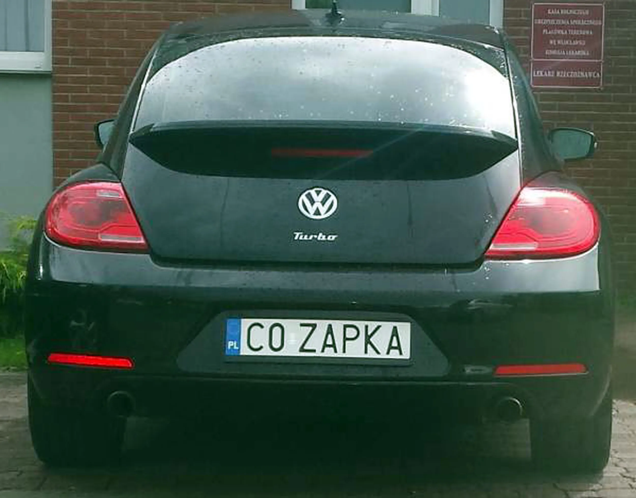 Fajny numer, blacha C0 ZAPKA