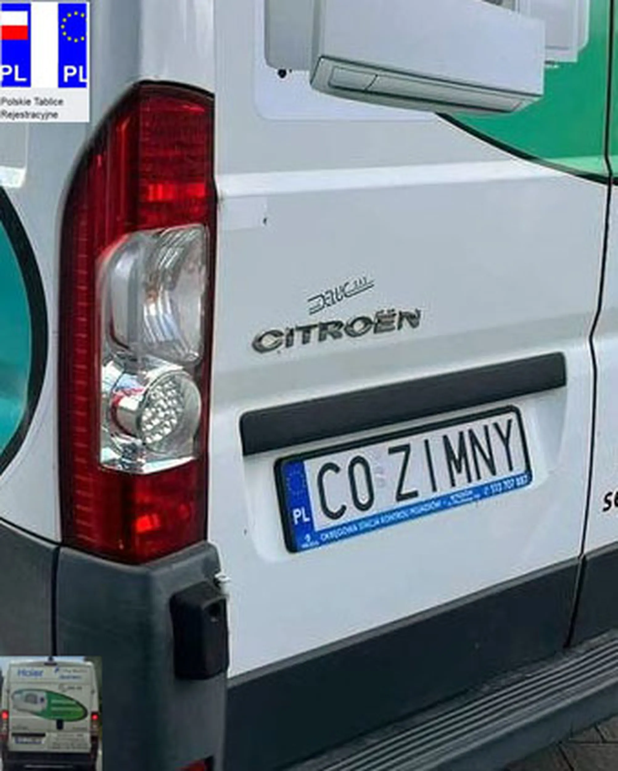 Fajny numer, blacha C0 ZIMNY