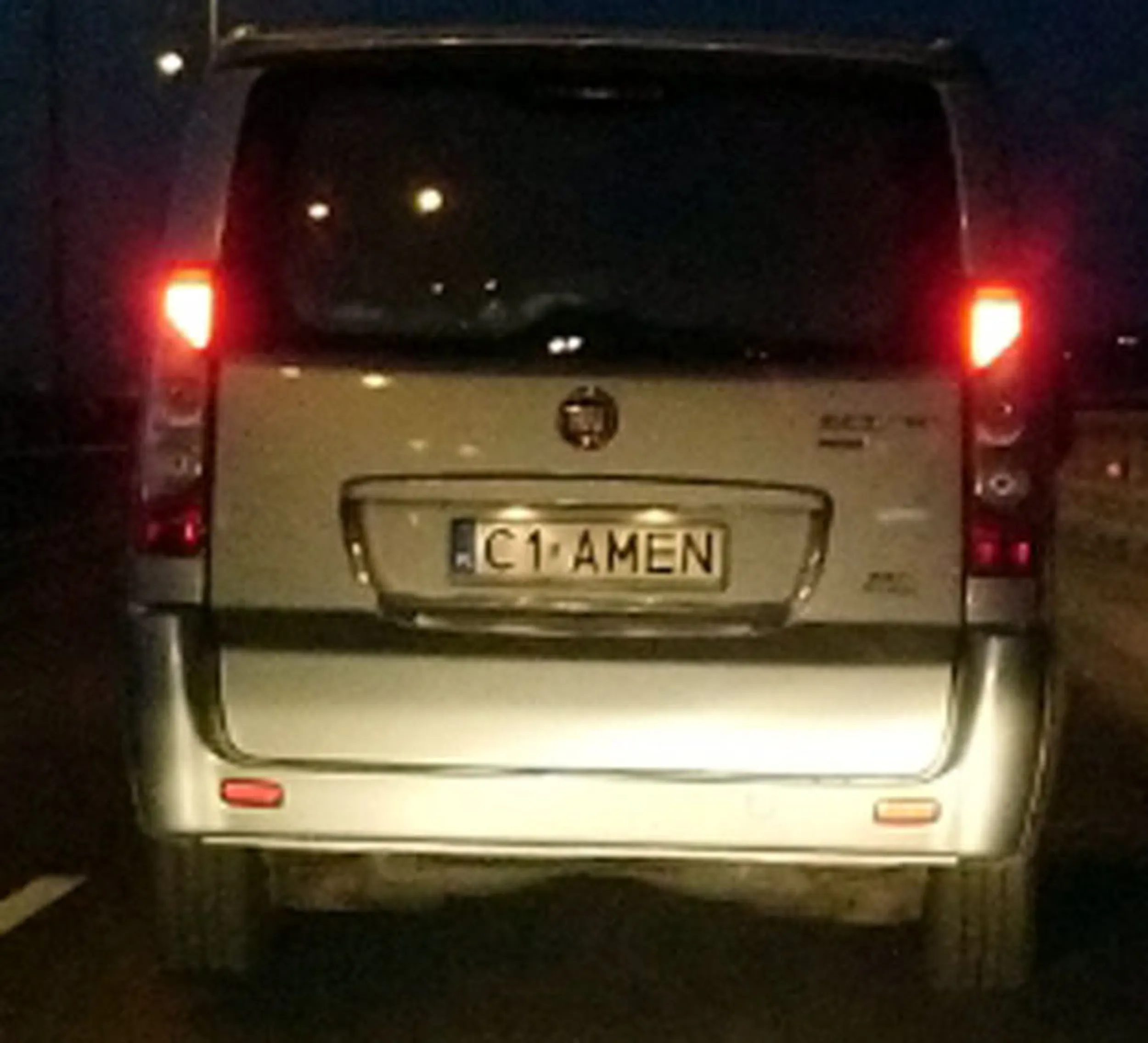 Fajny numer, blacha C1 AMEN