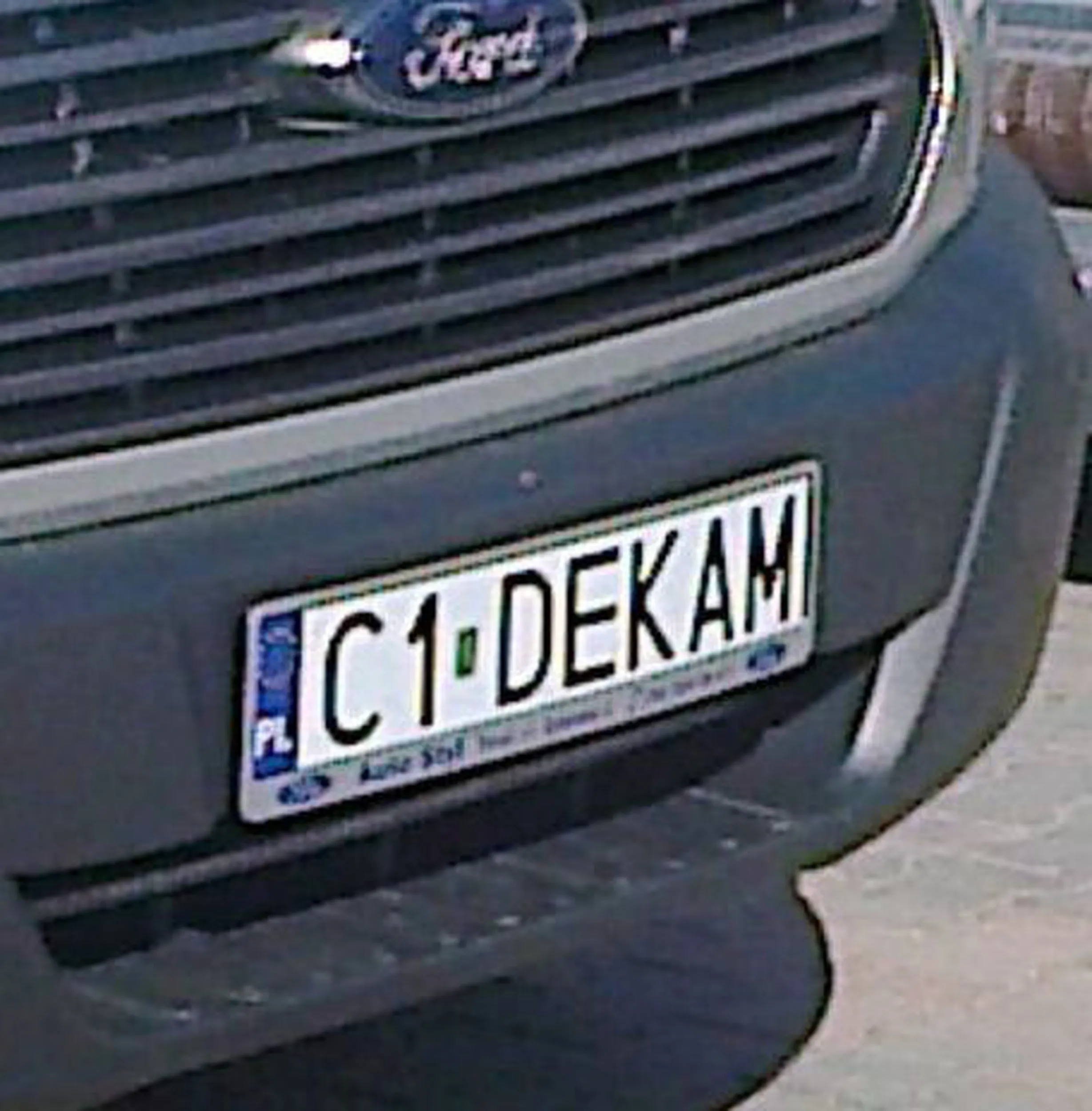 Fajny numer, blacha C1 DEKAM