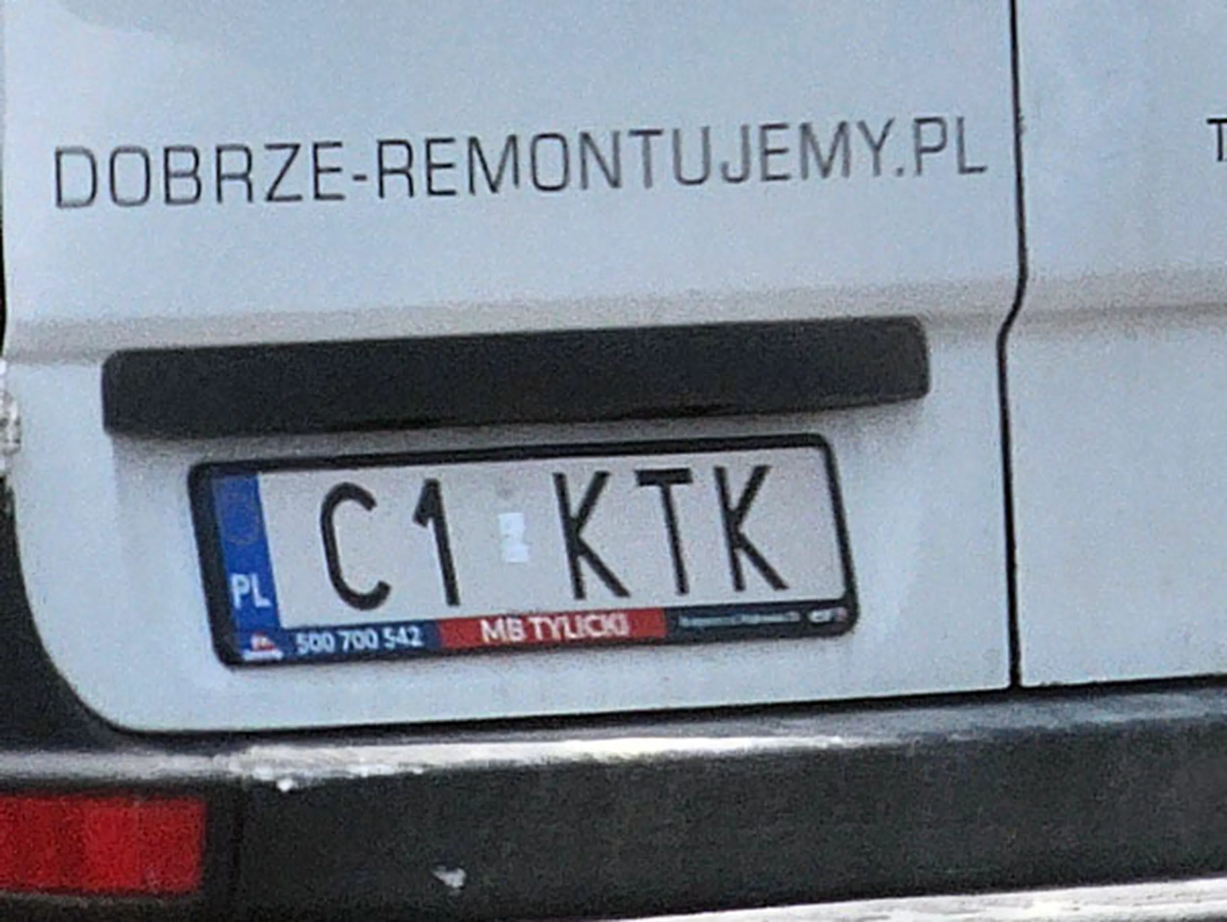 Fajny numer, blacha C1 KTK