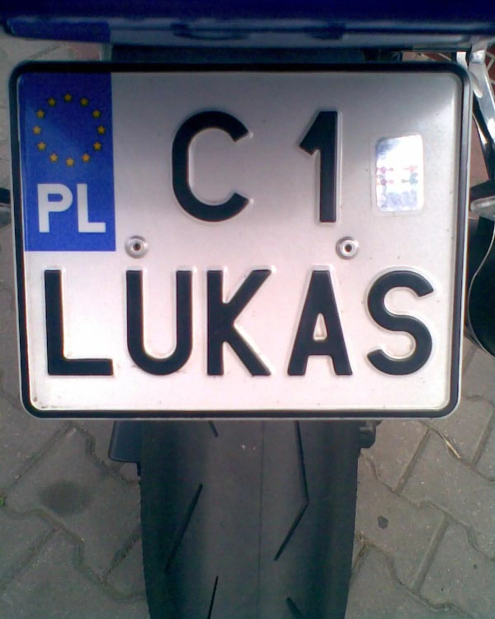 Fajny numer, blacha C1 LUKAS