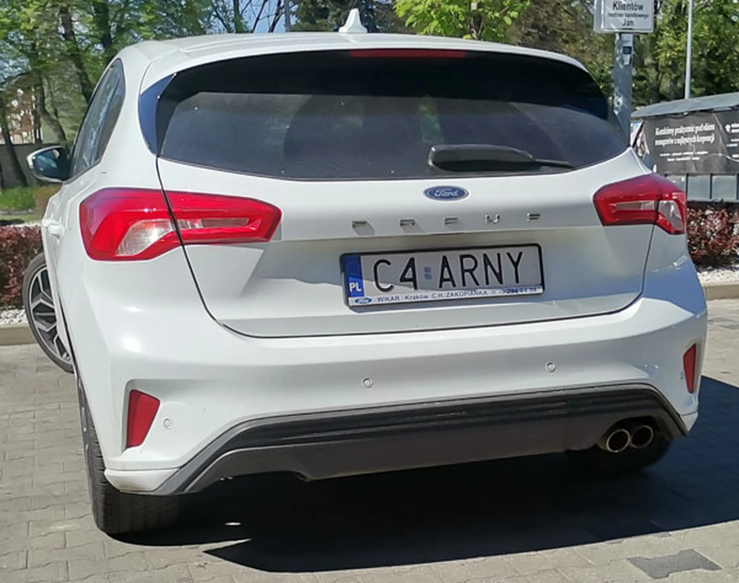 Fajny numer, blacha C4 ARNY