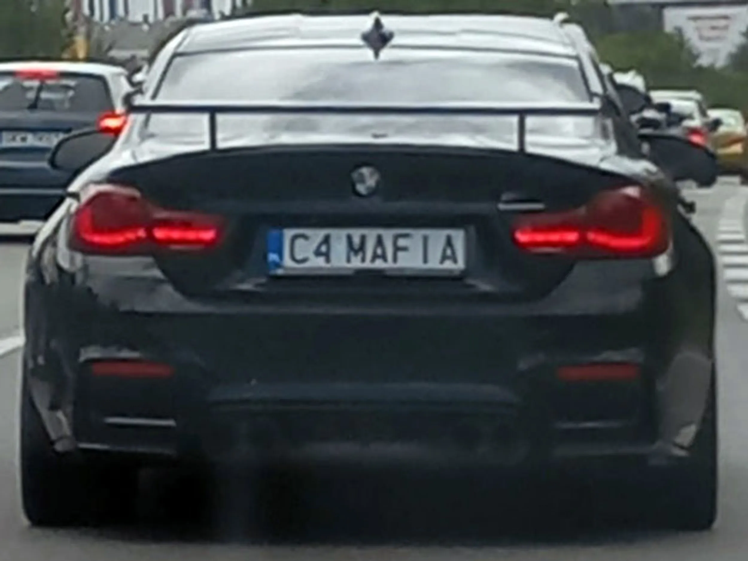 Fajny numer, blacha C4 MAFIA