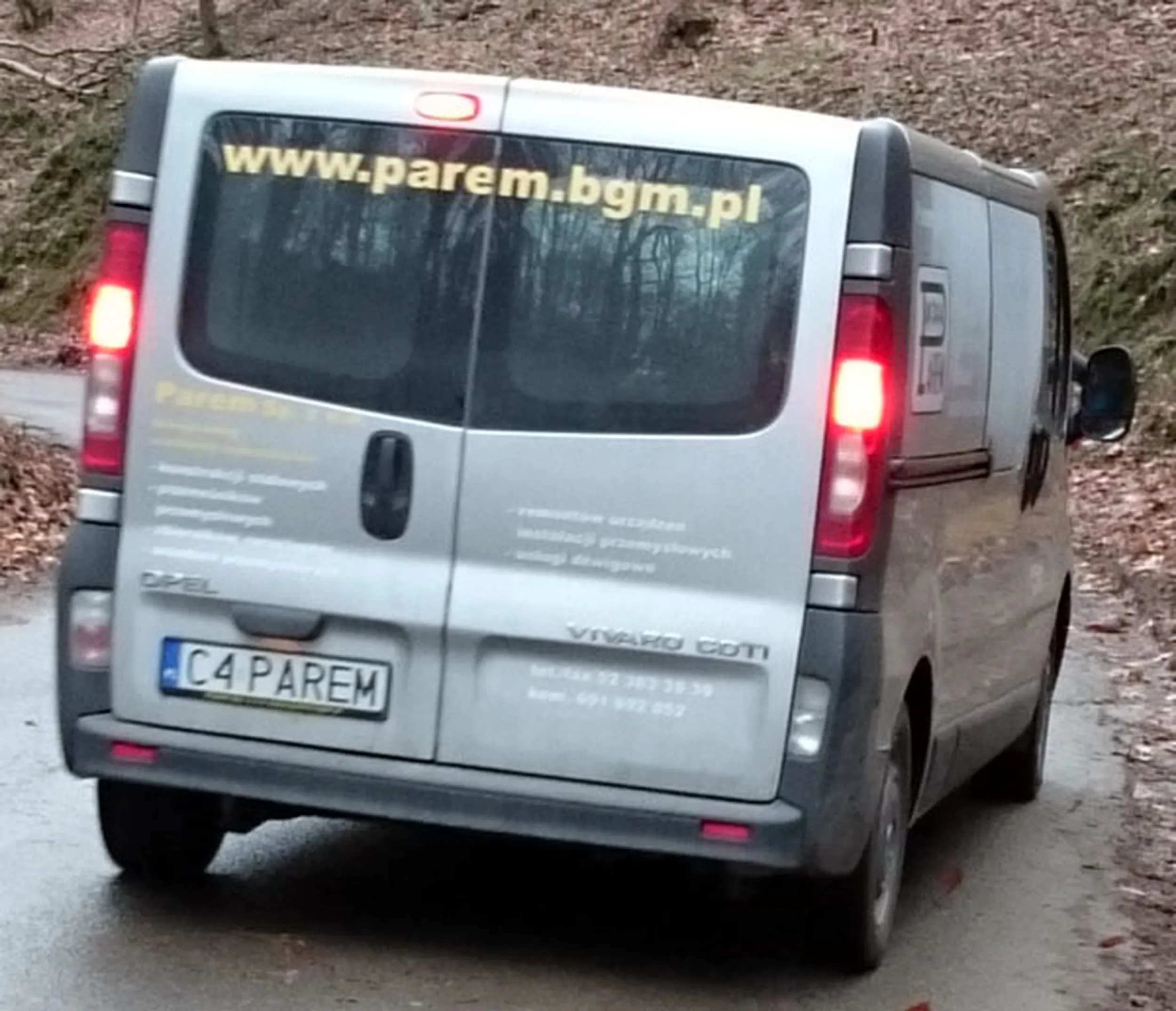 Fajny numer, blacha C4 PAREM