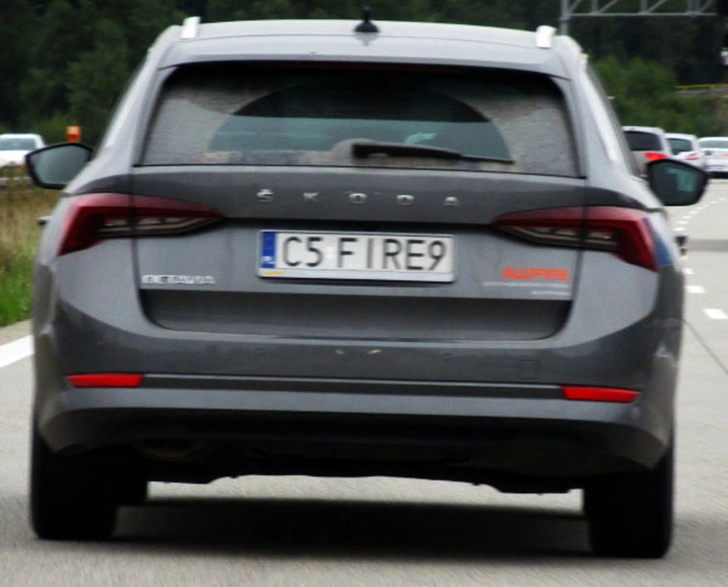 Fajny numer, blacha C5 FIRE9