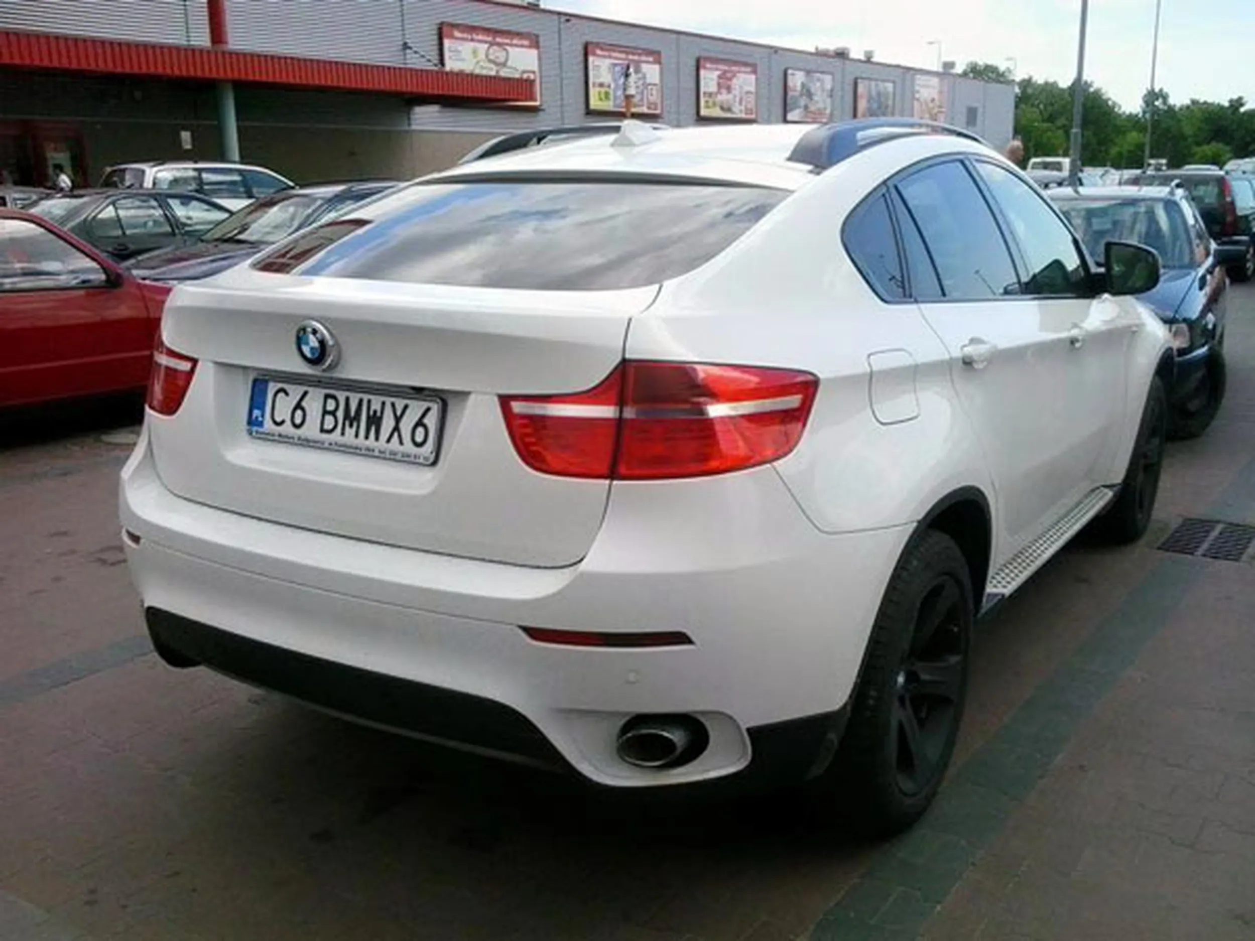 Fajny numer, blacha C6 BMWX6