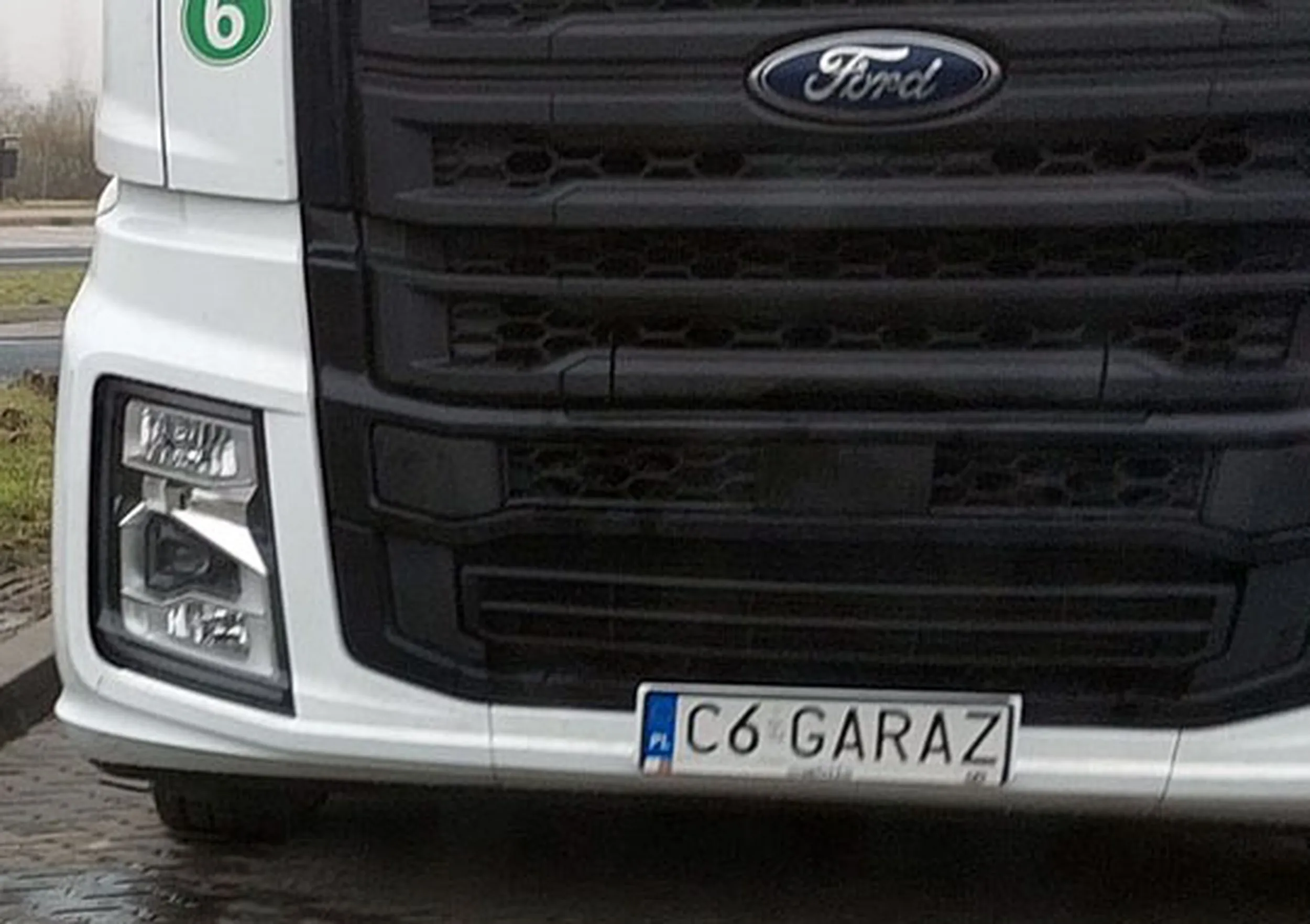 Fajny numer, blacha C6 GARAZ