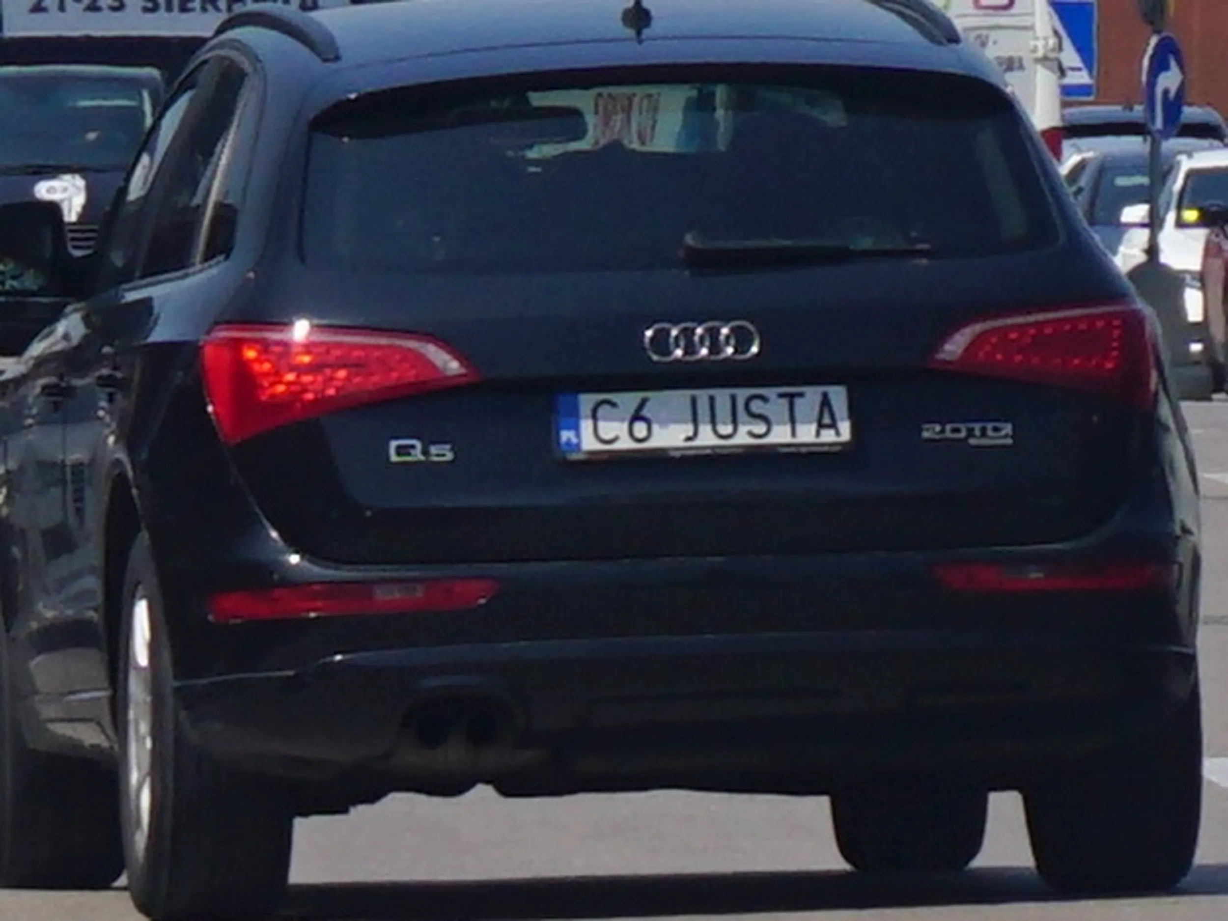 Fajny numer, blacha C6 JUSTA