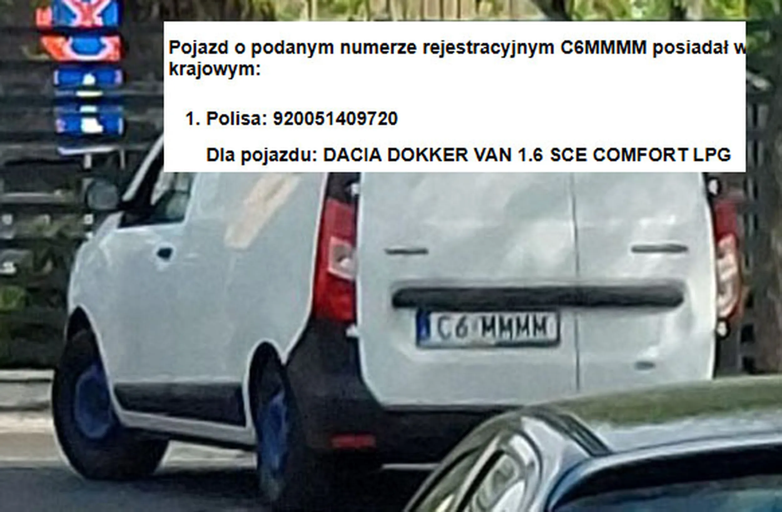 Fajny numer, blacha C6 MMMM