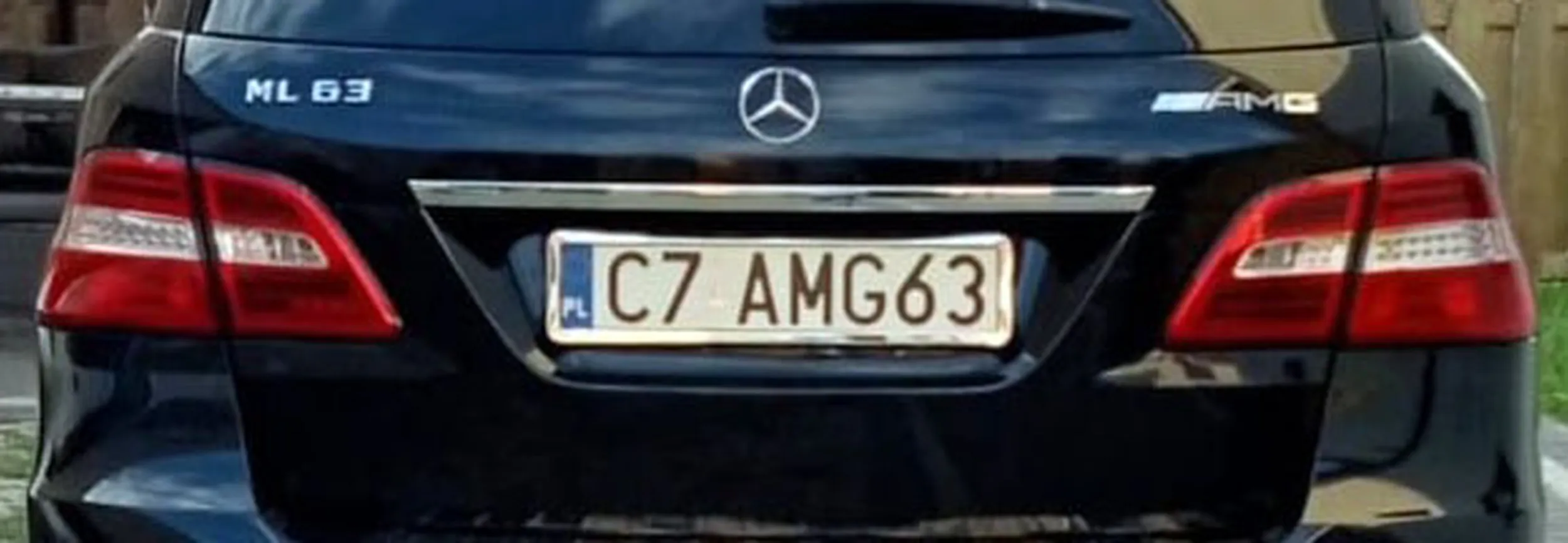 Fajny numer, blacha C7 AMG63