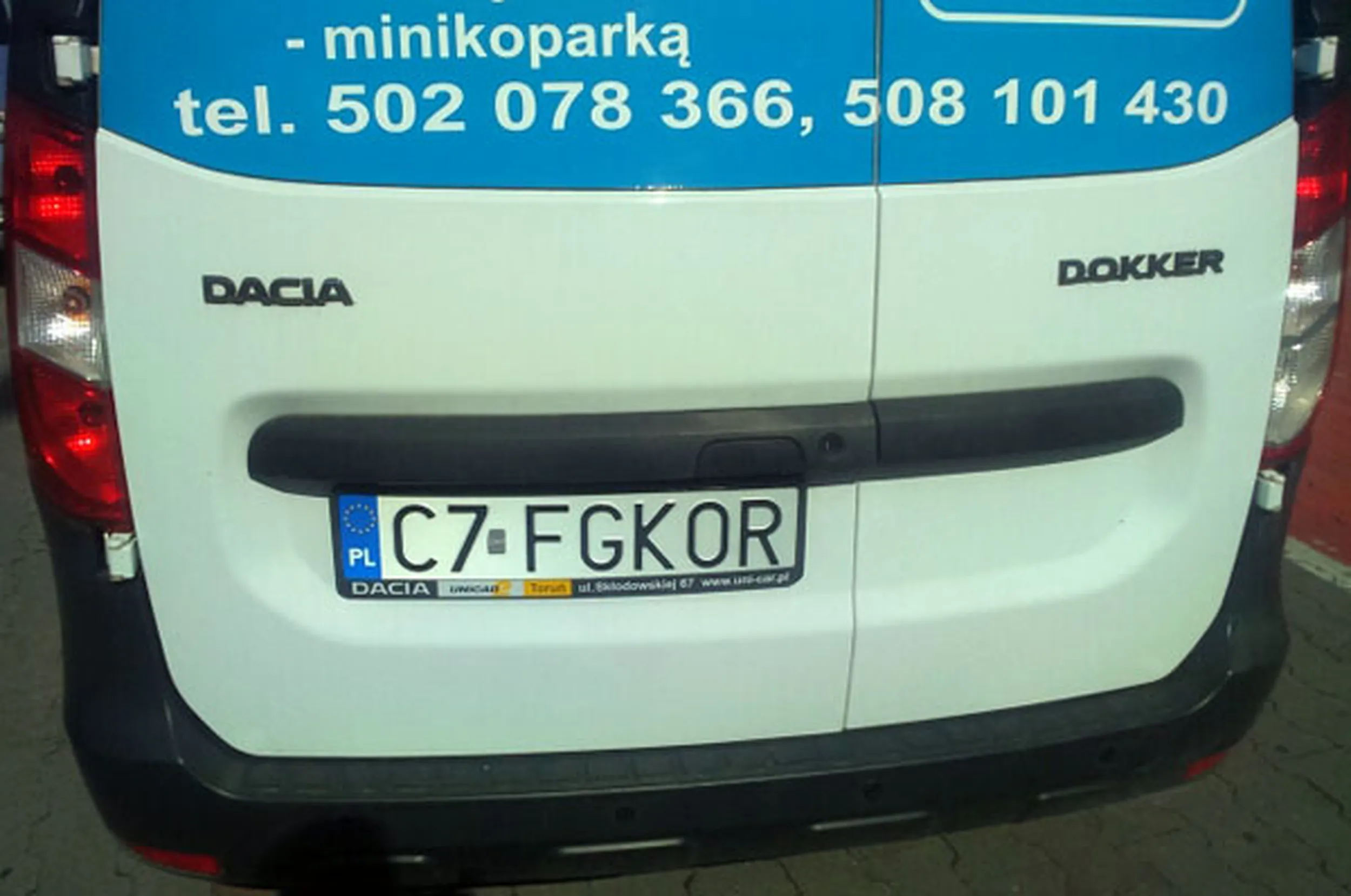 Fajny numer, blacha C7 FGKOR
