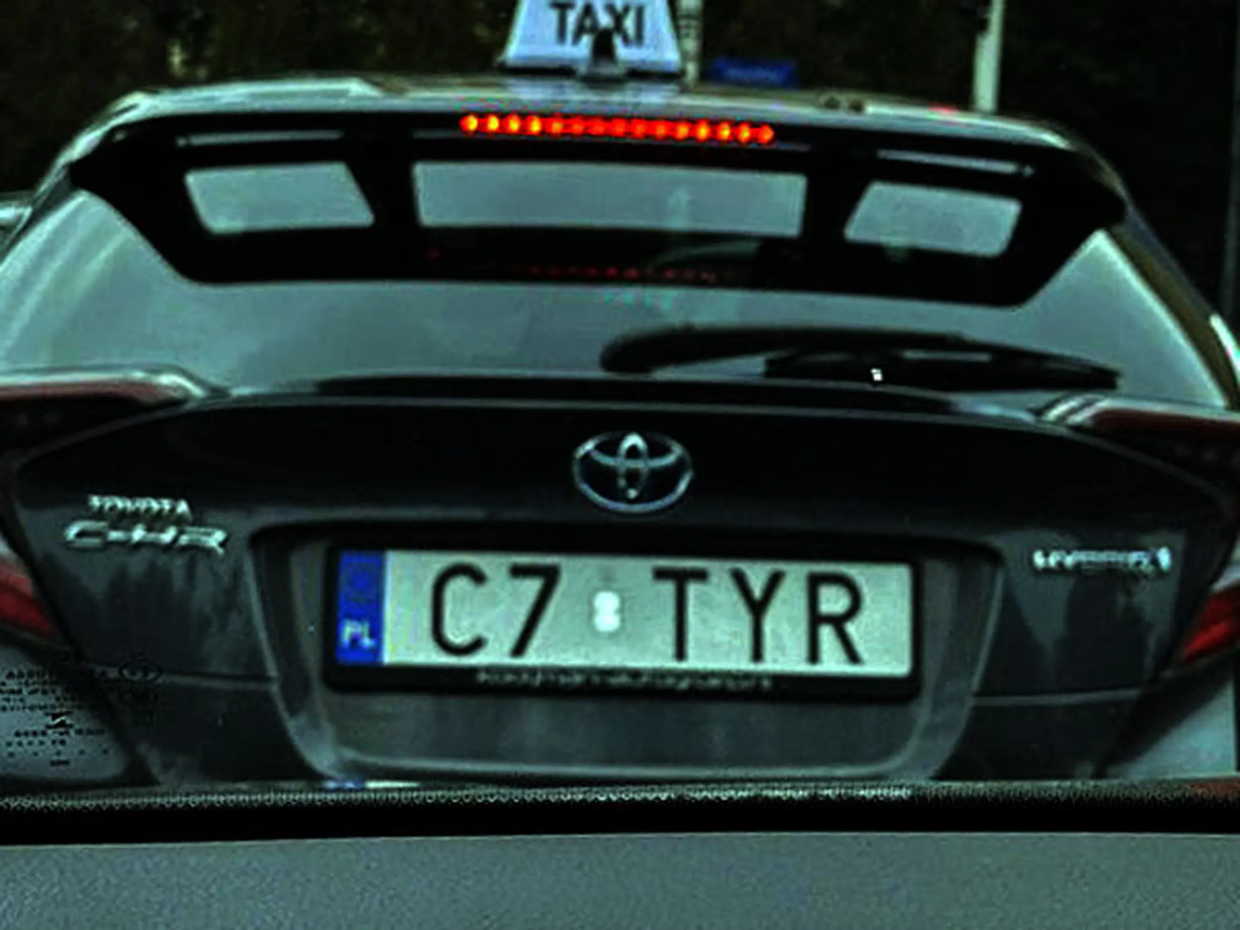 Fajny numer, blacha C7 TYR