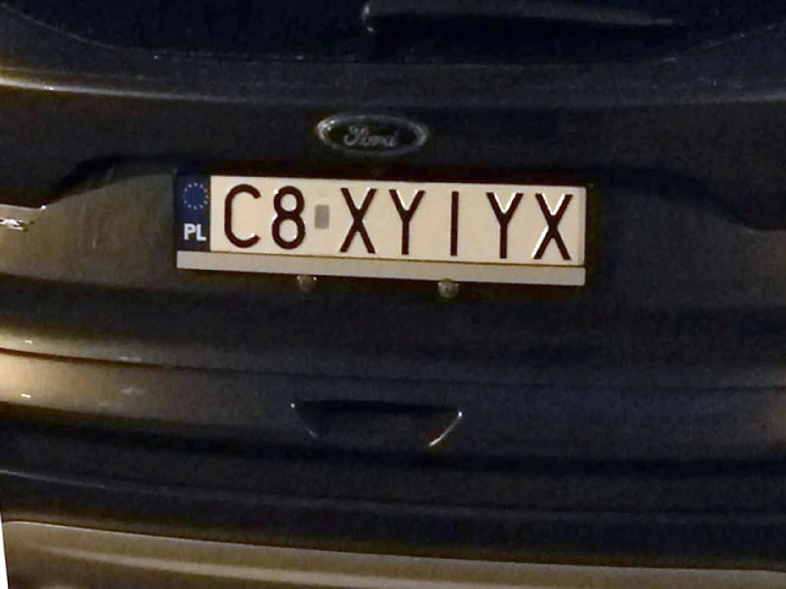 Fajny numer, blacha C8 XYIYX