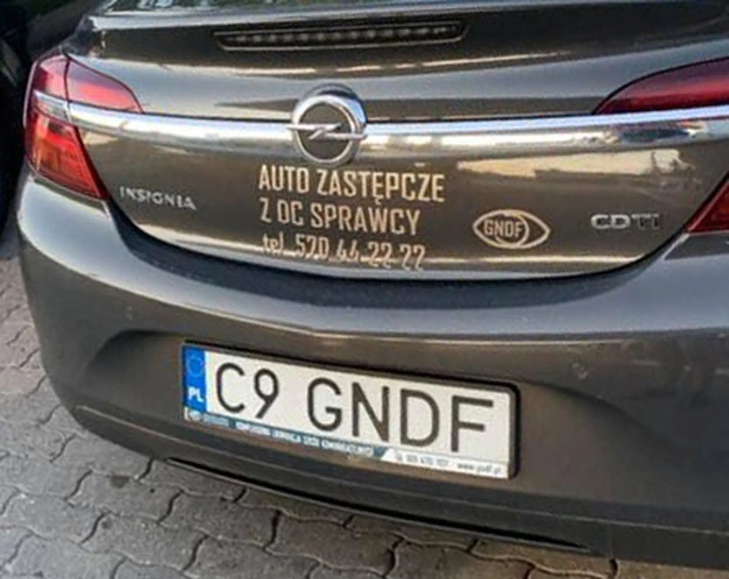 Fajny numer, blacha C9 GNDF