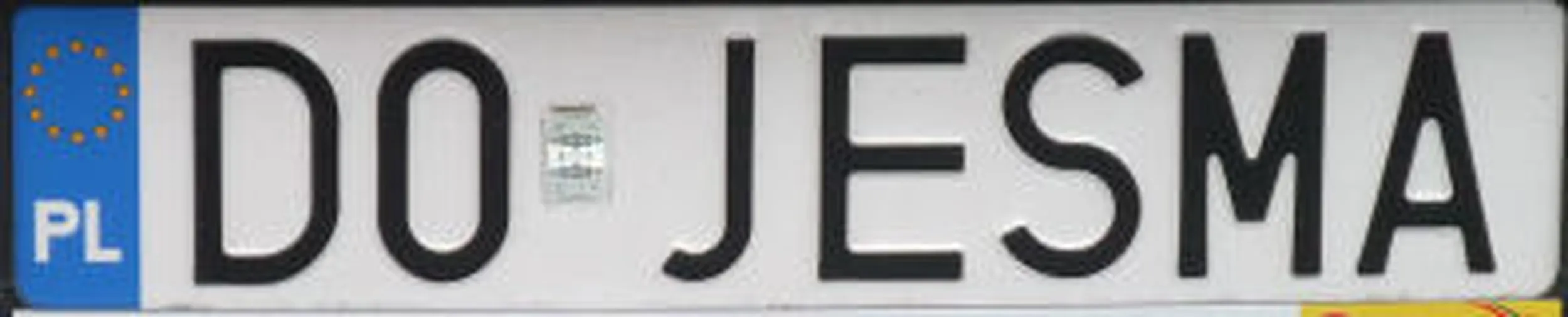 Fajny numer, blacha D0 JESMA