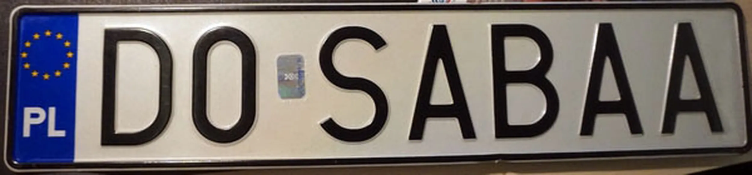 Fajny numer, blacha D0 SABAA