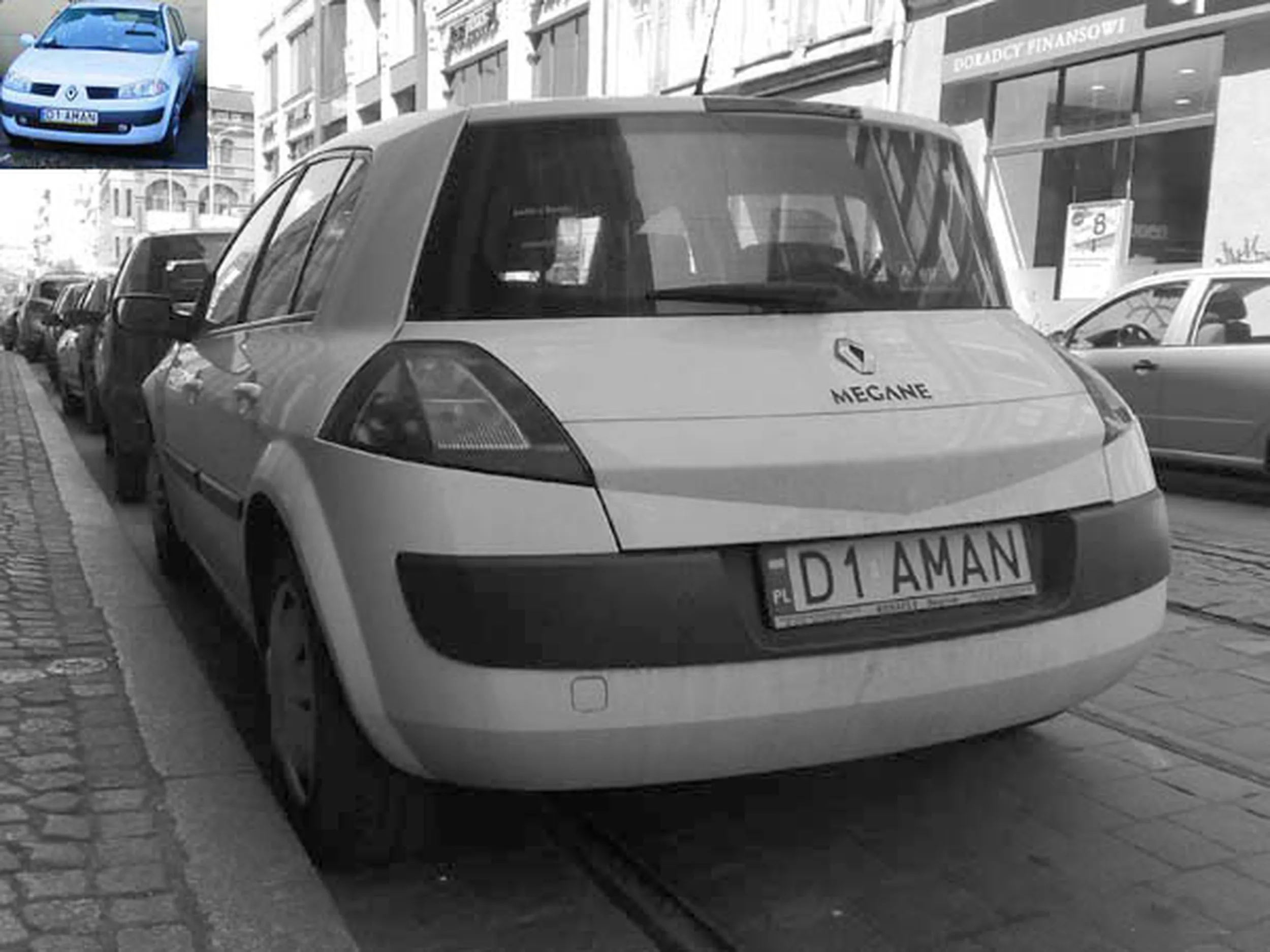 Fajny numer, blacha D1 AMAN