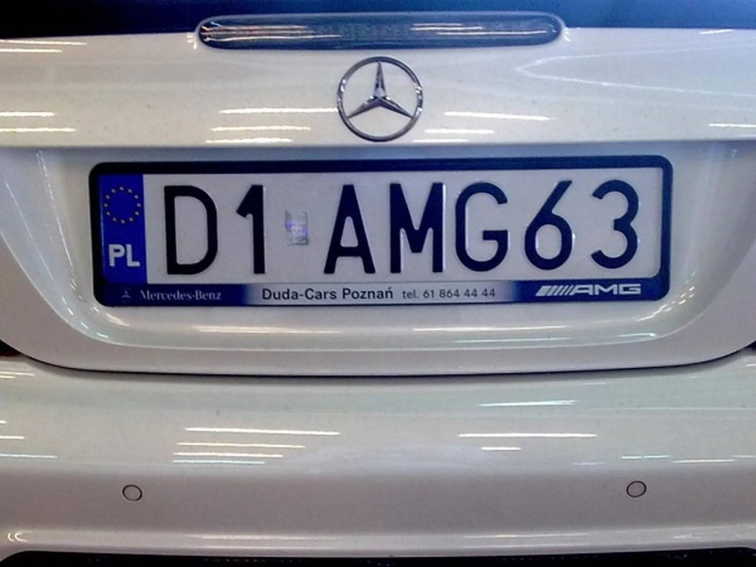 Fajny numer, blacha D1 AMG63