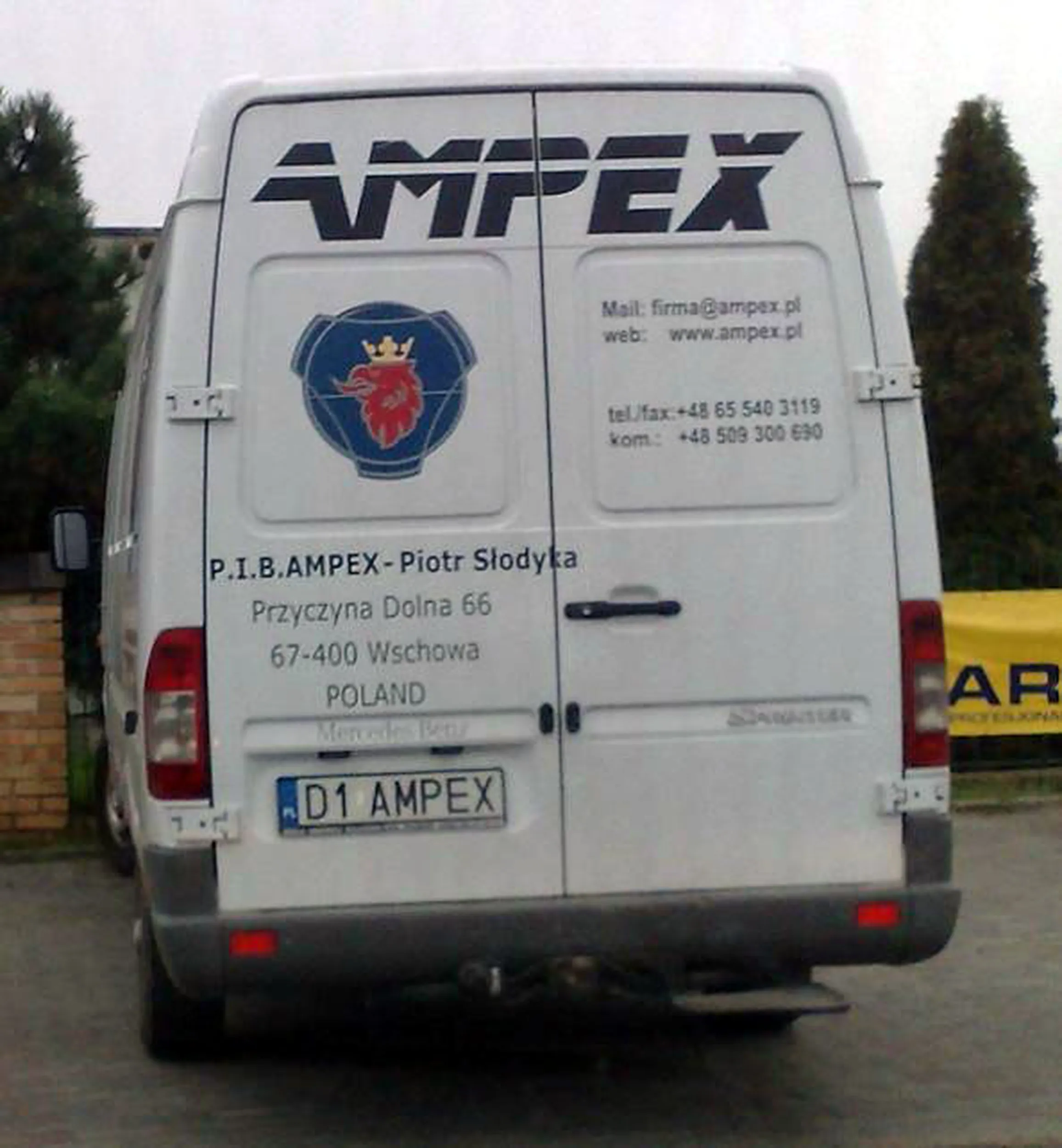 Fajny numer, blacha D1 AMPEX