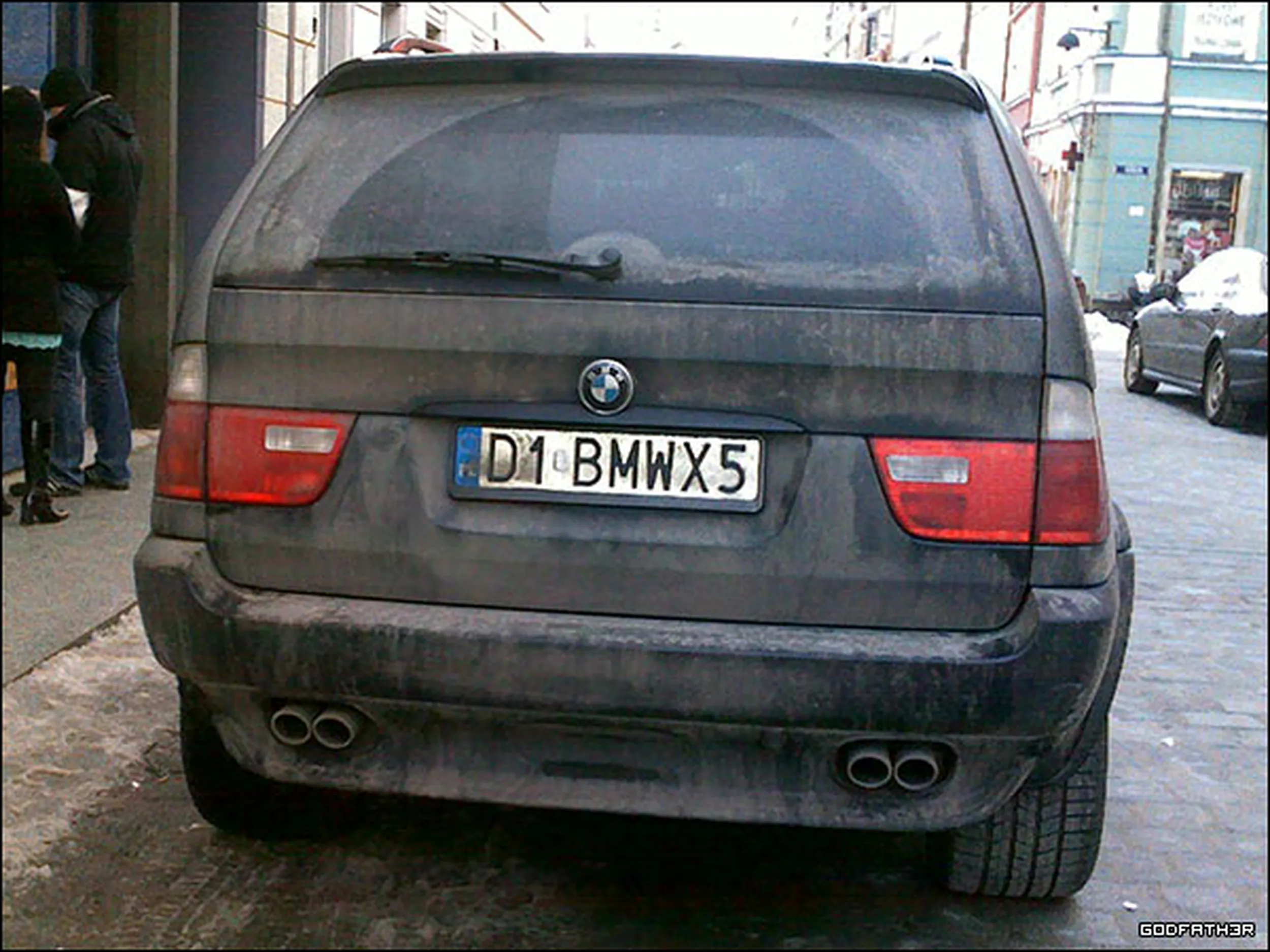 Fajny numer, blacha D1 BMWX5