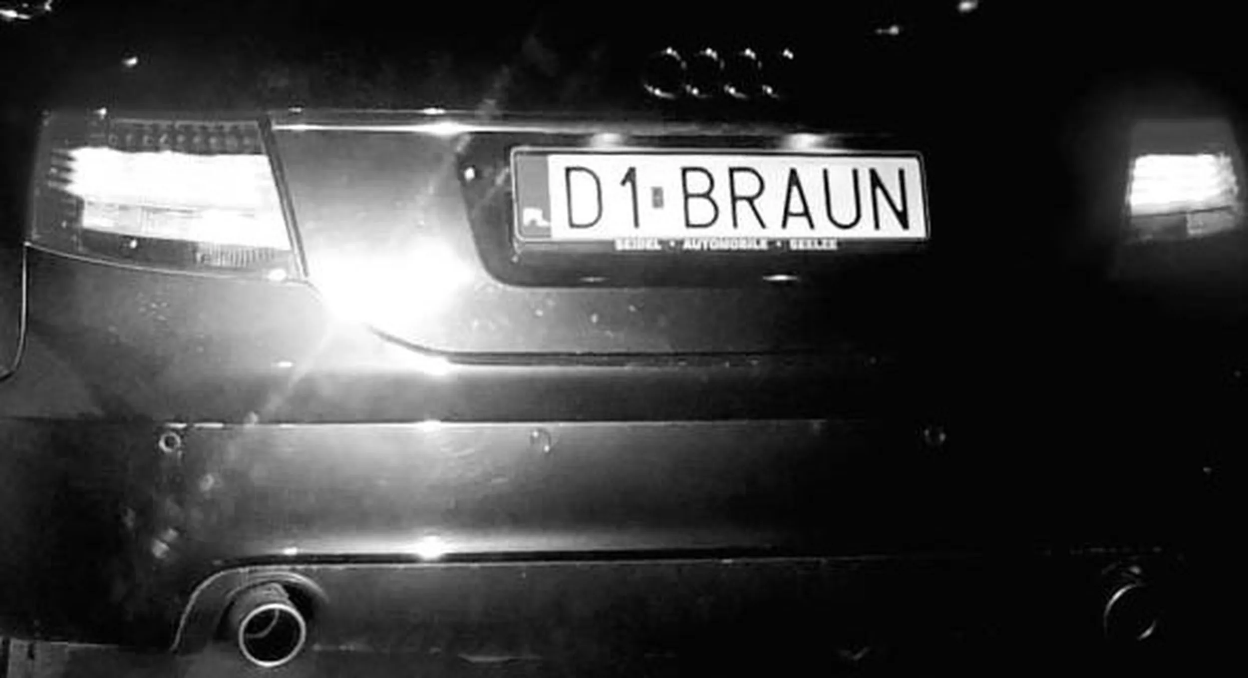 Fajny numer, blacha D1 BRAUN