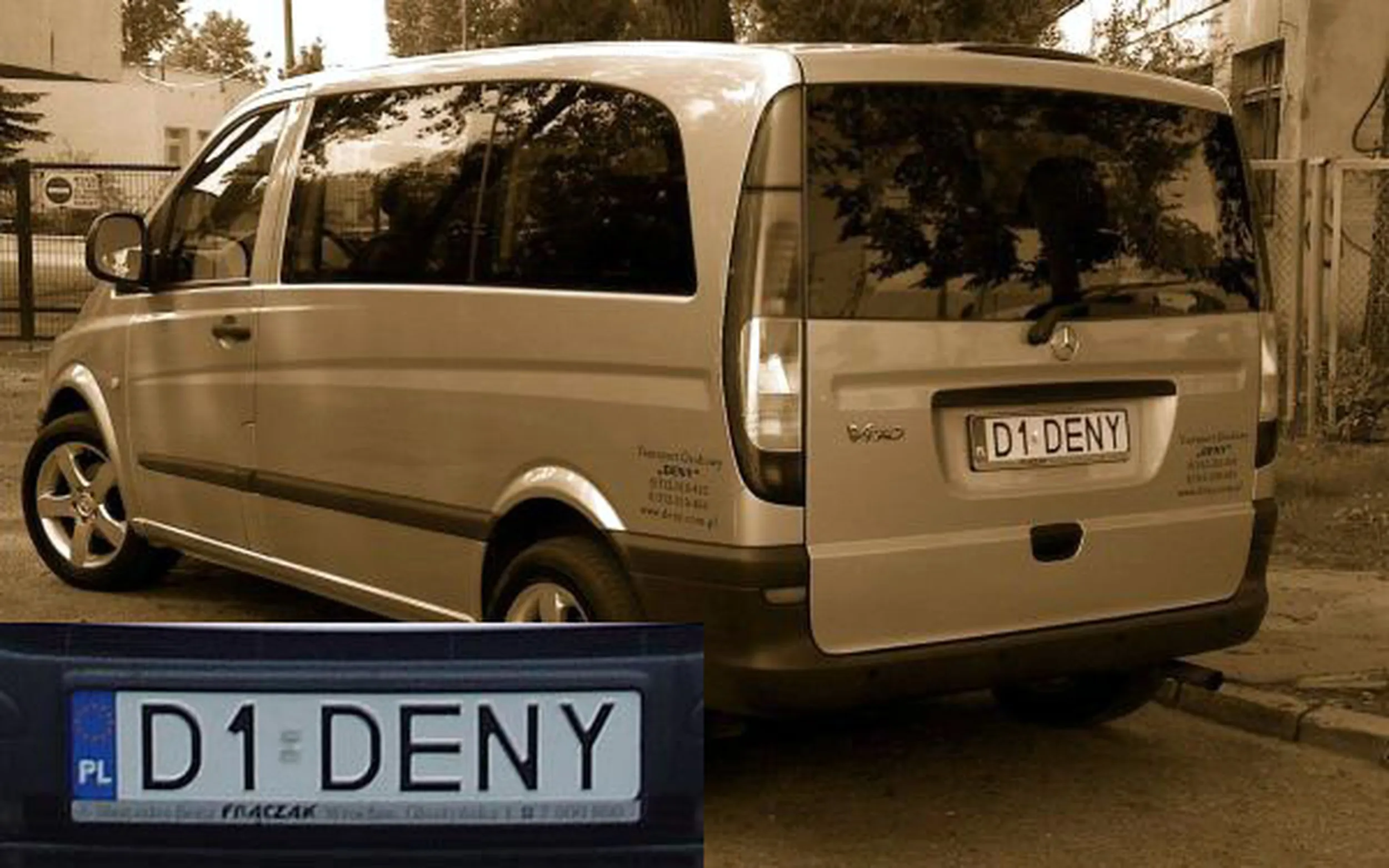 Fajny numer, blacha D1 DENY