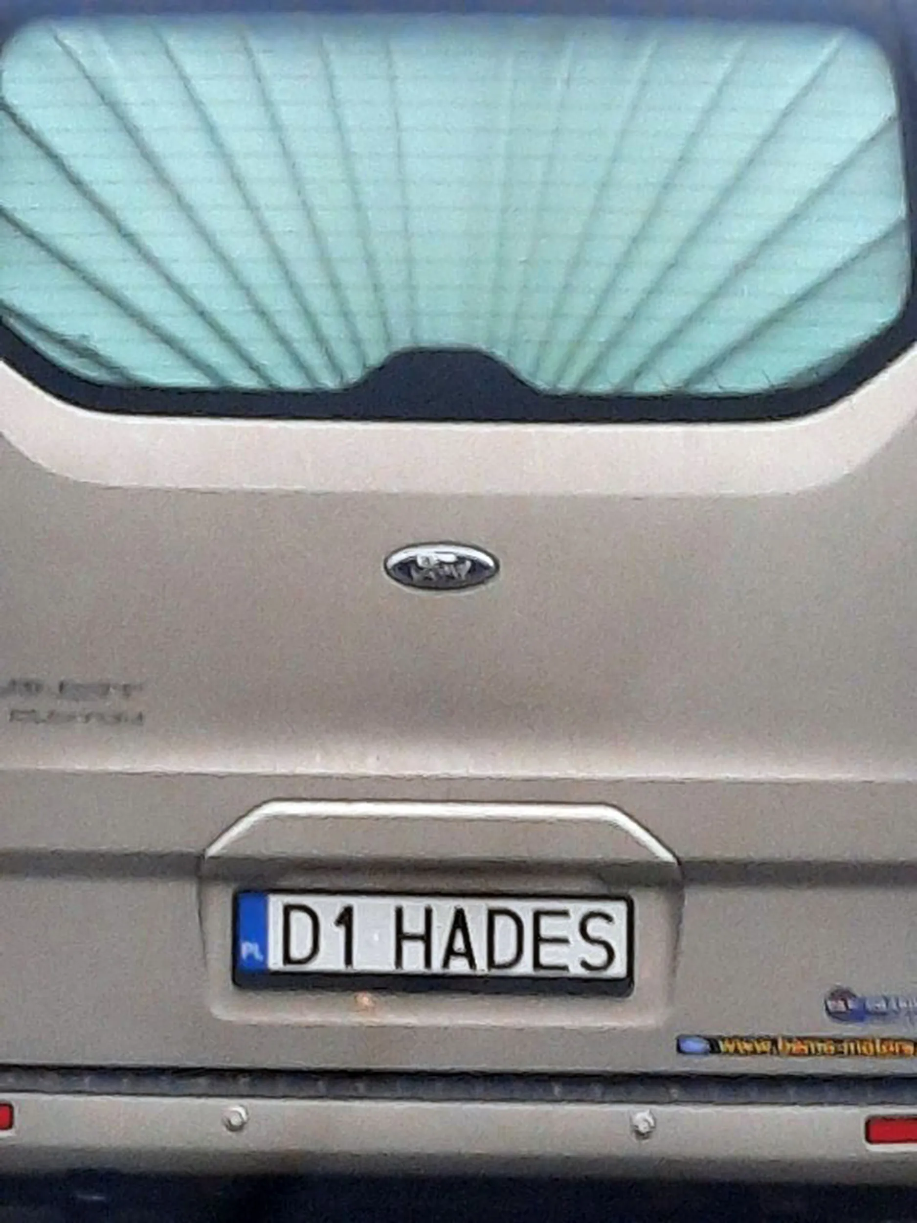 Fajny numer, blacha D1 HADES