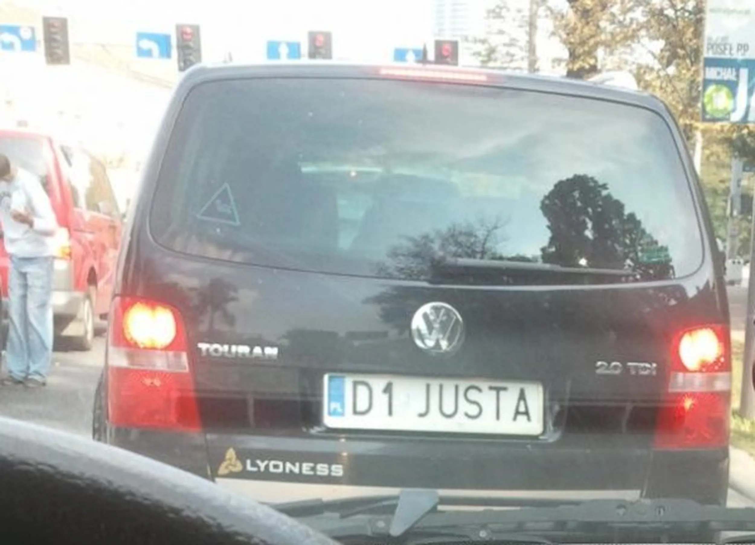 Fajny numer, blacha D1 JUSTA