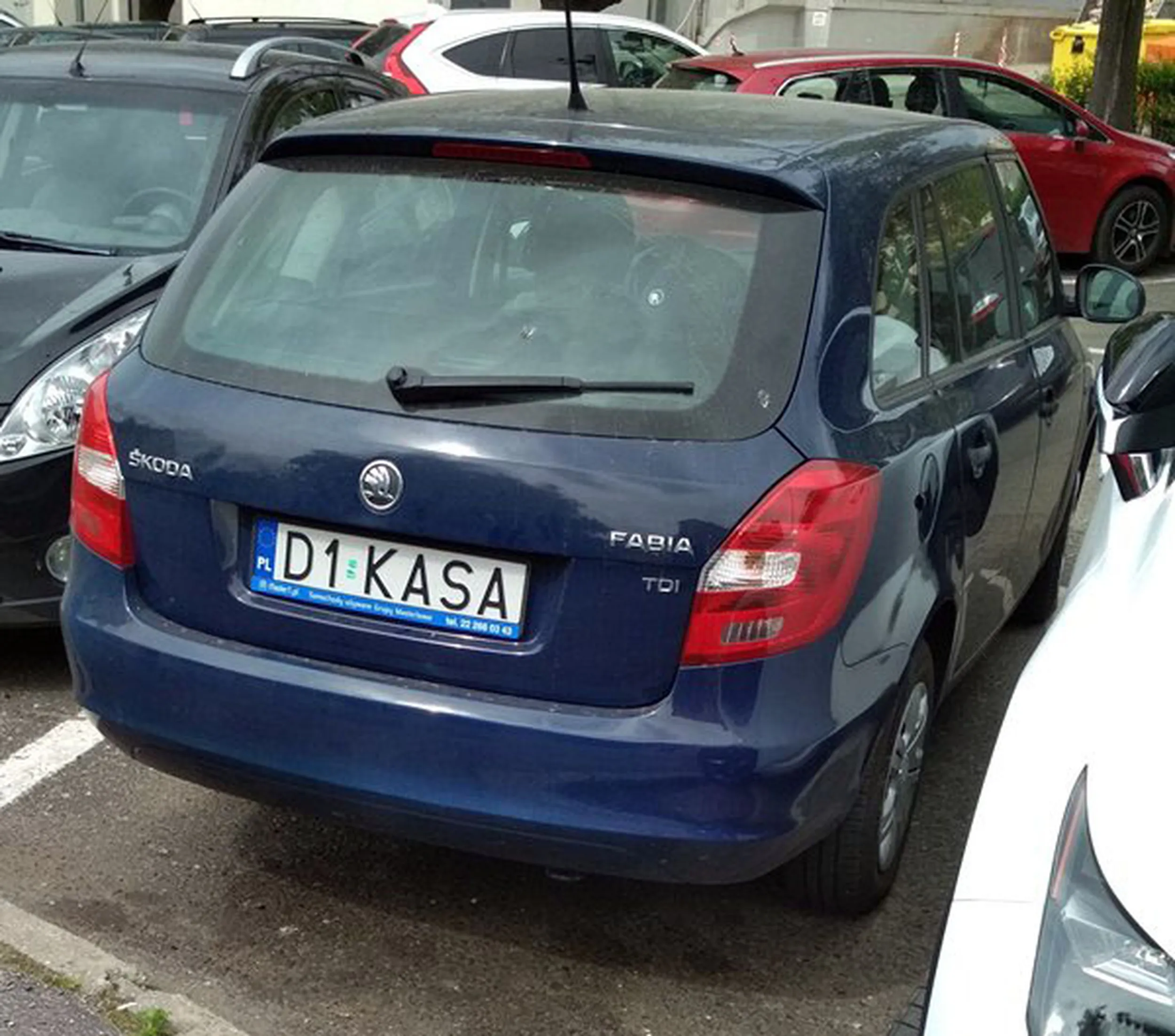 Fajny numer, blacha D1 KASA