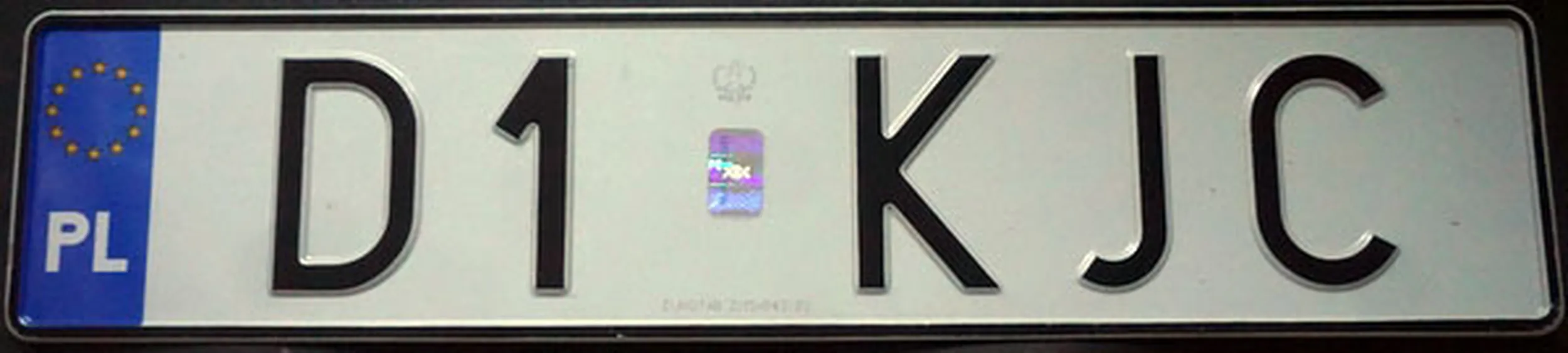 Fajny numer, blacha D1 KJC