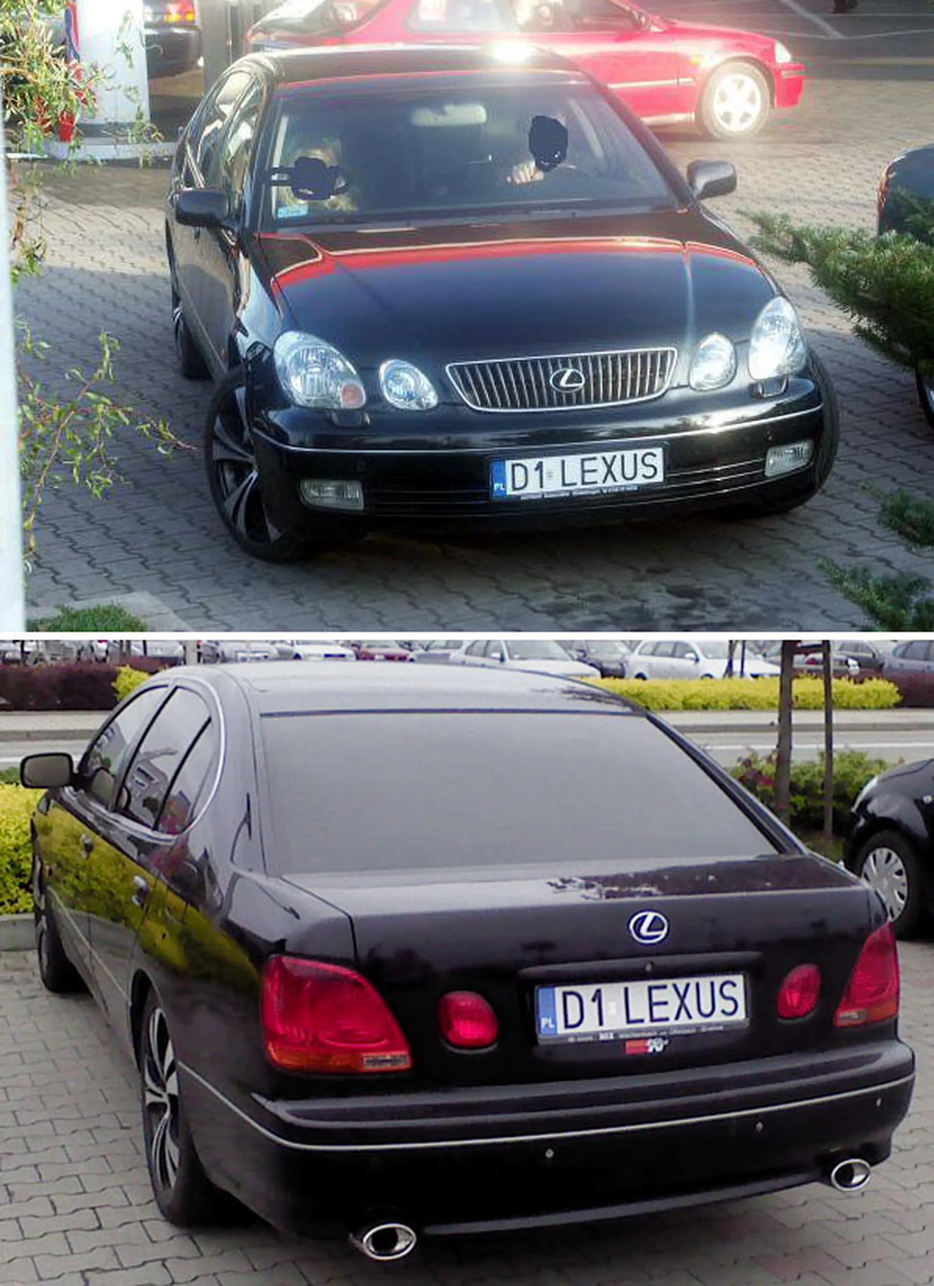 Fajny numer, blacha D1 LEXUS