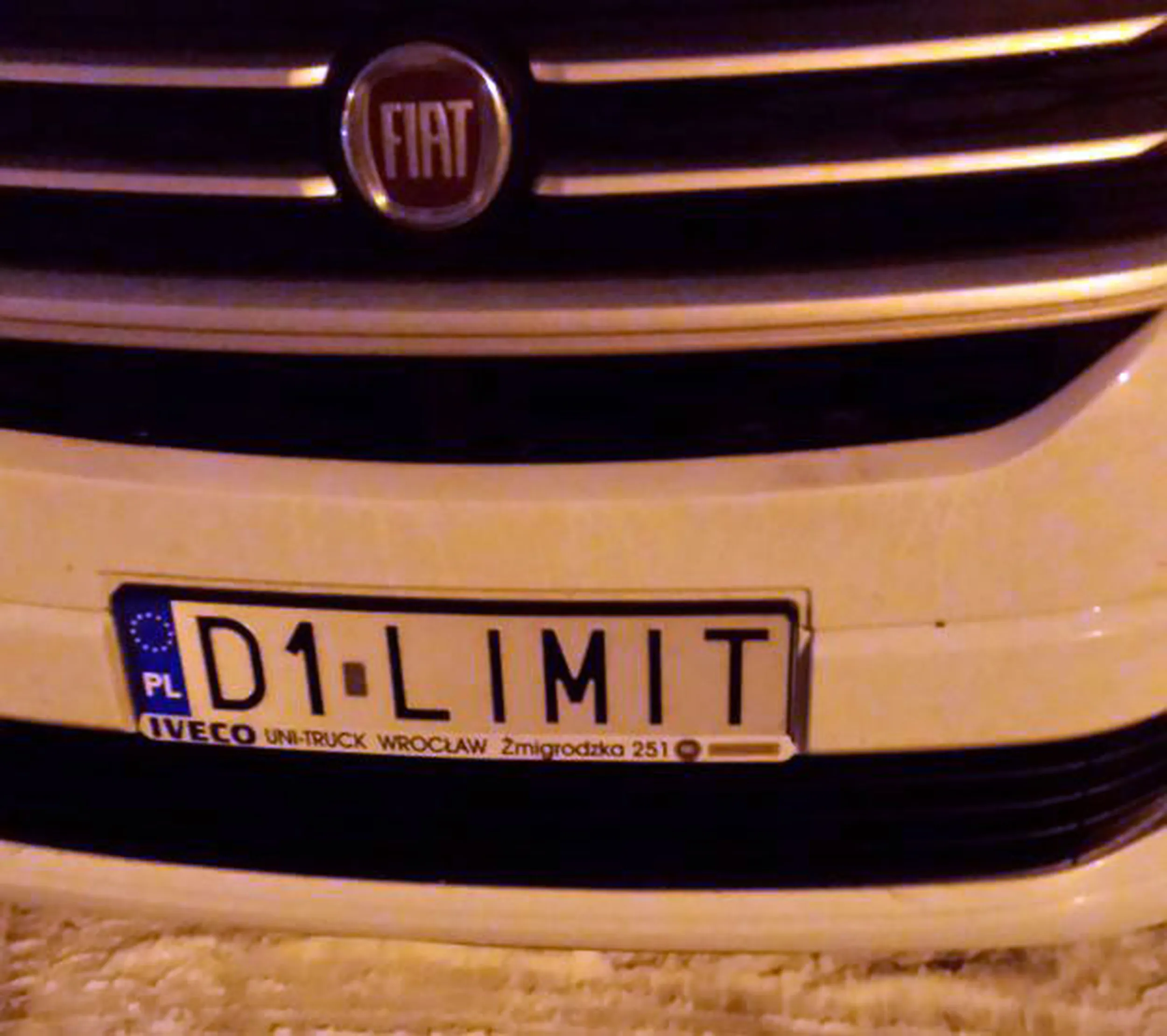 Fajny numer, blacha D1 LIMIT