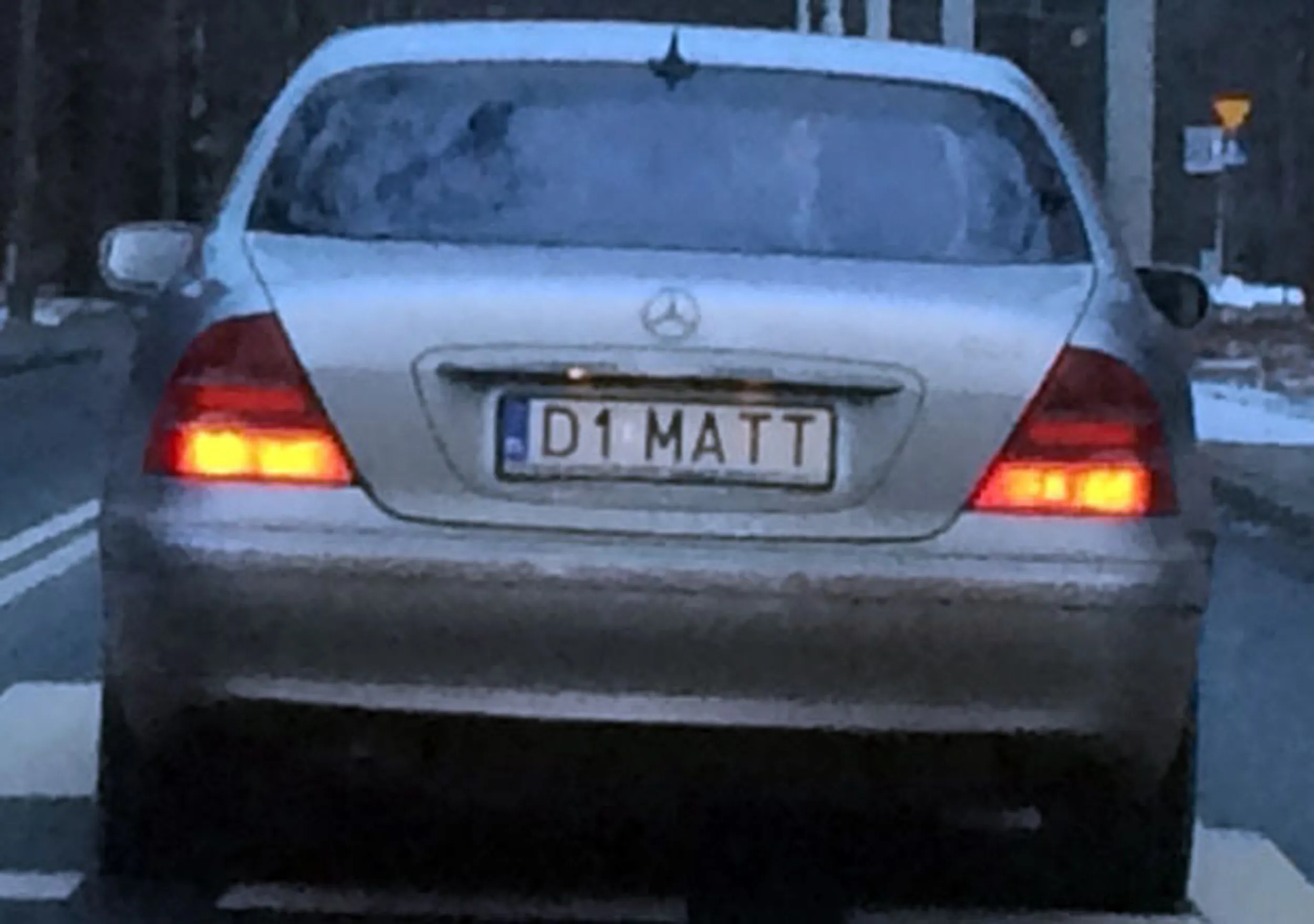 Fajny numer, blacha D1 MATT