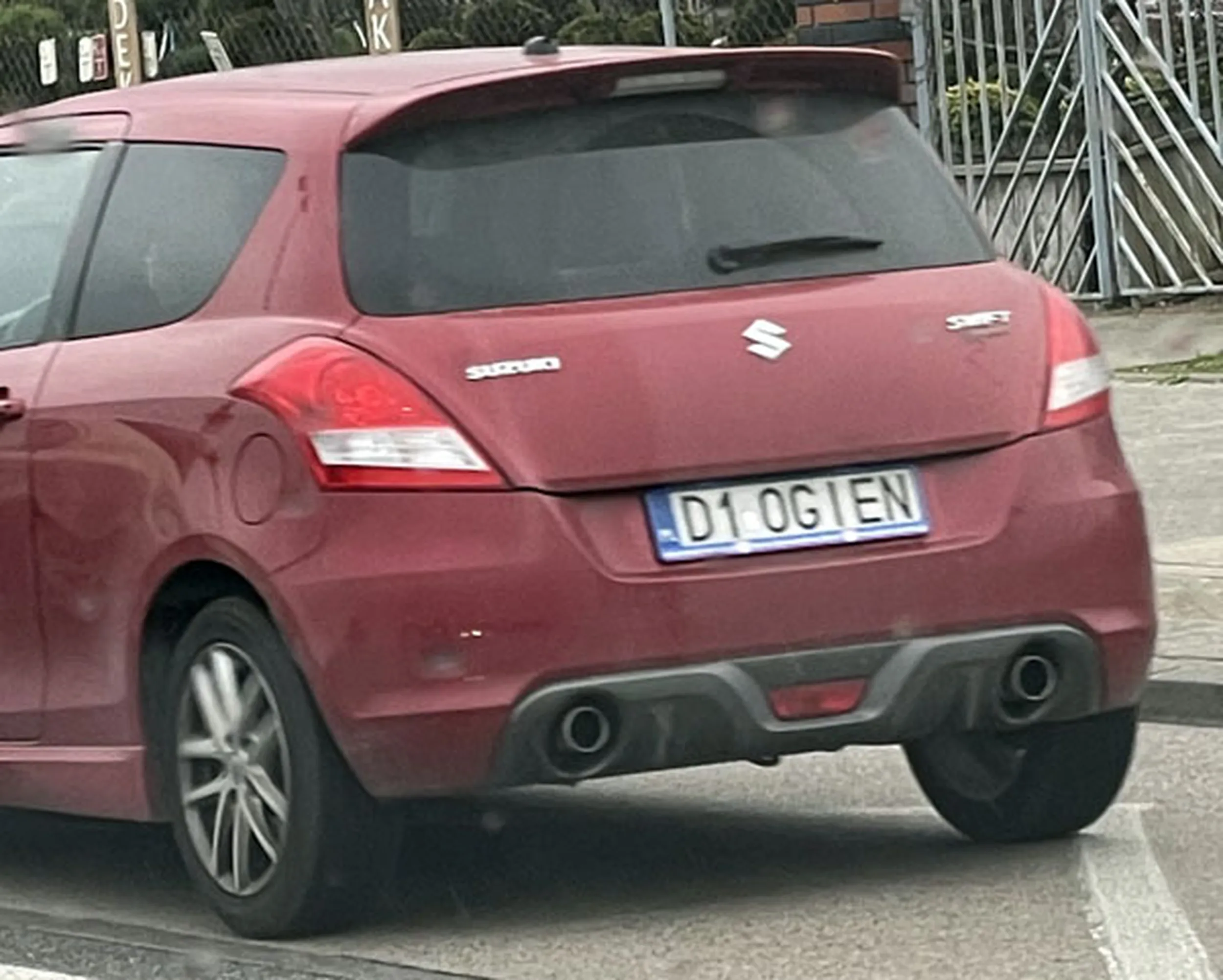 Fajny numer, blacha D1 OGIEN