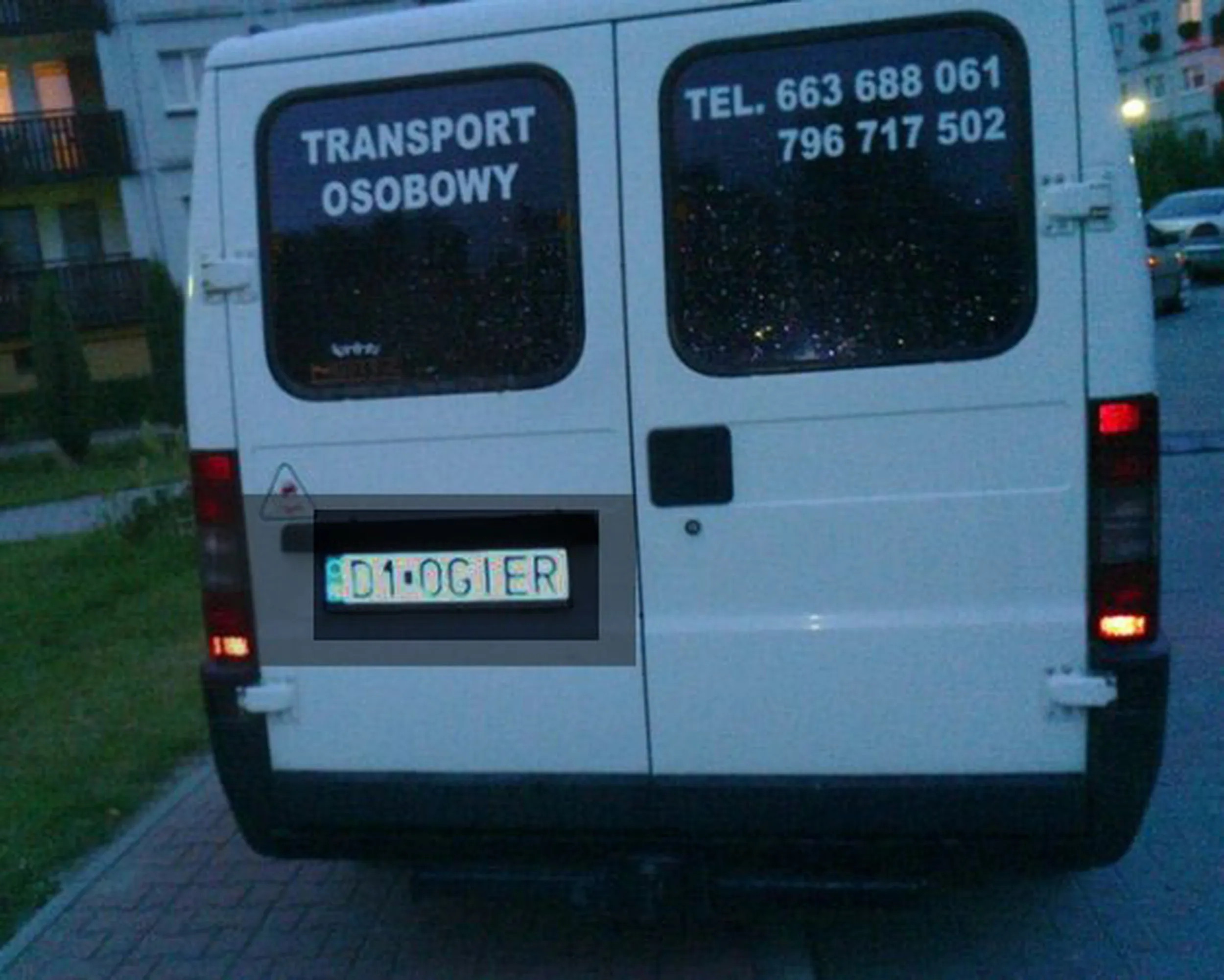 Fajny numer, blacha D1 OGIER