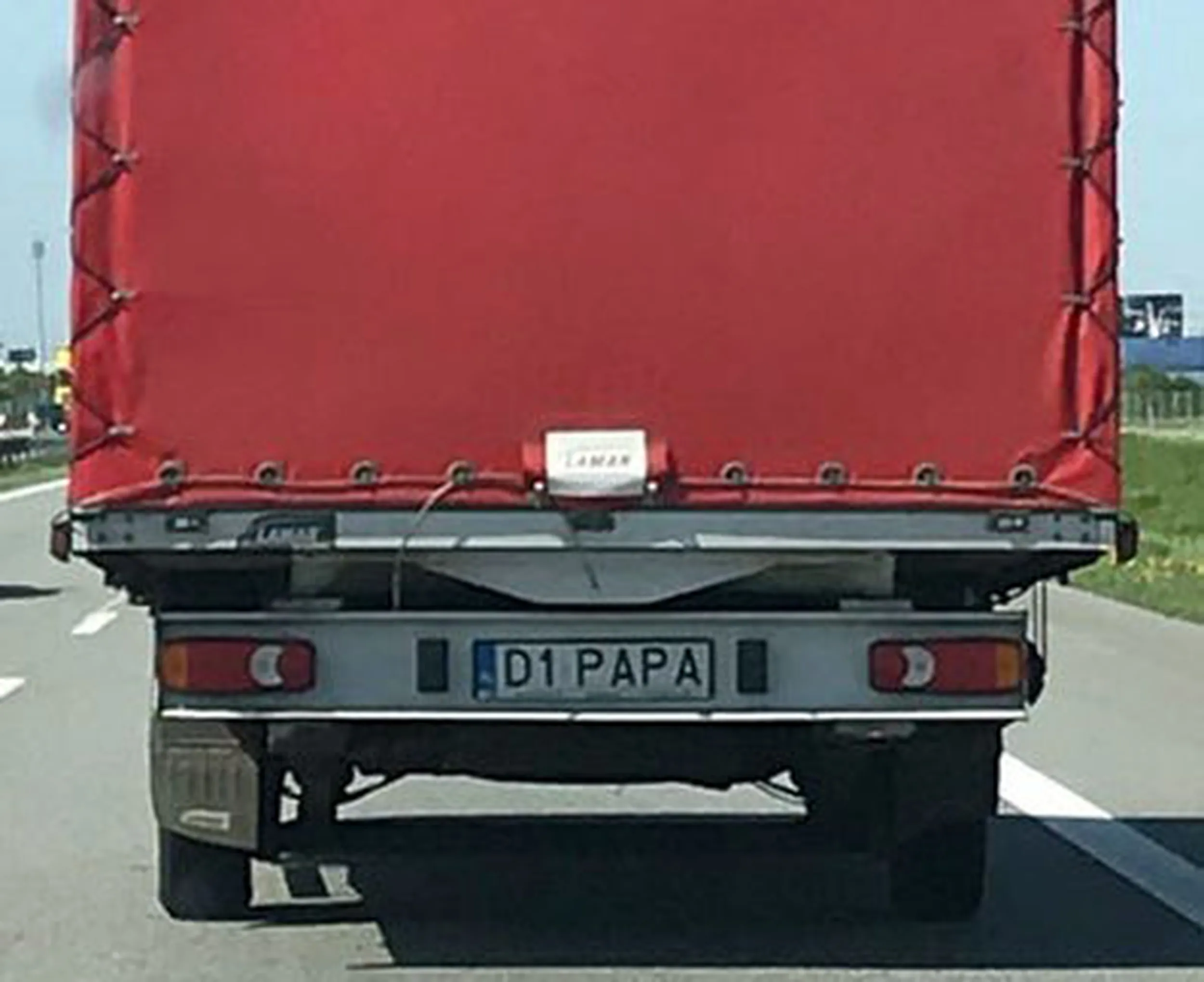 Fajny numer, blacha D1 PAPA