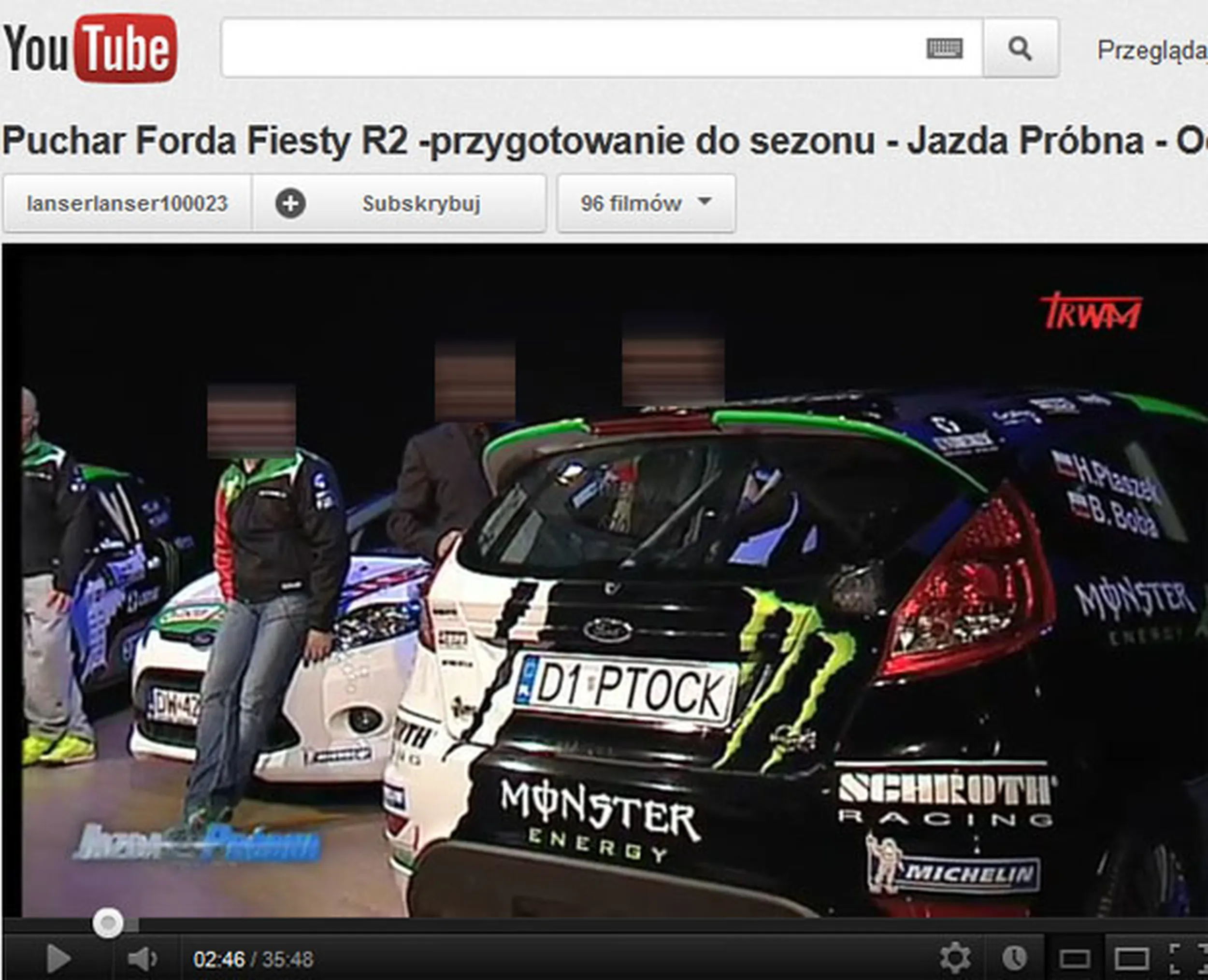 Fajny numer, blacha D1 PTOCK